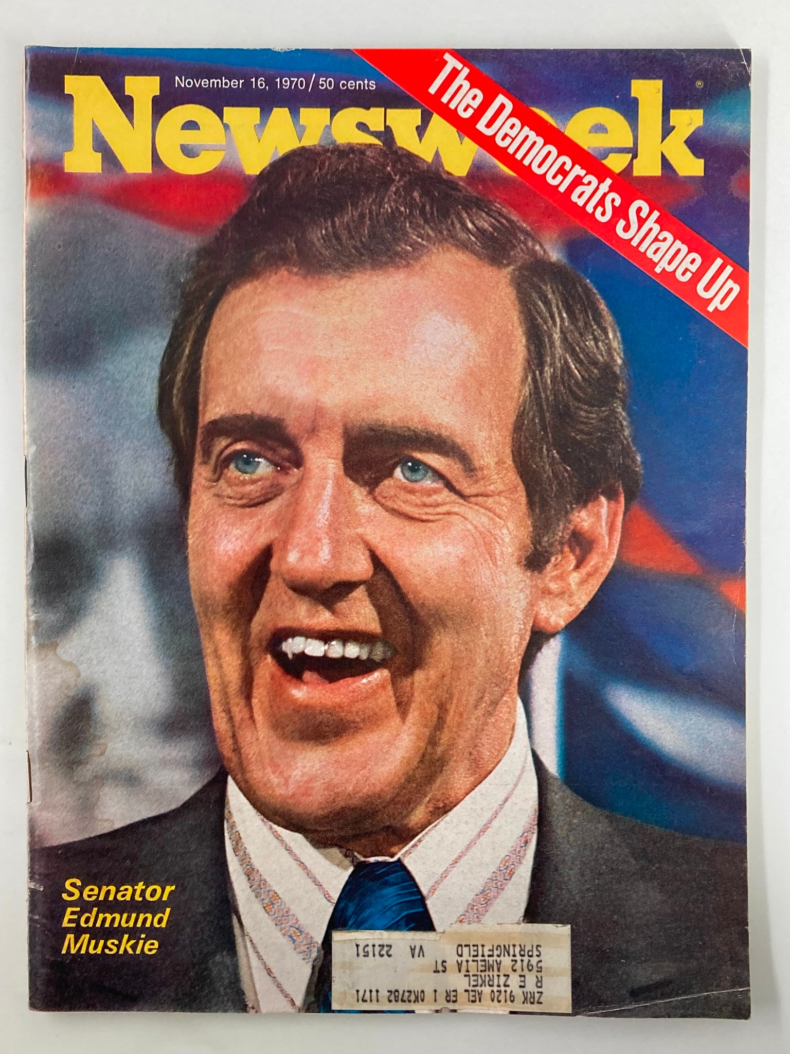 VTG Newsweek Magazine November 16 1970 Senator Edmund Muskie Democrats Shape Up