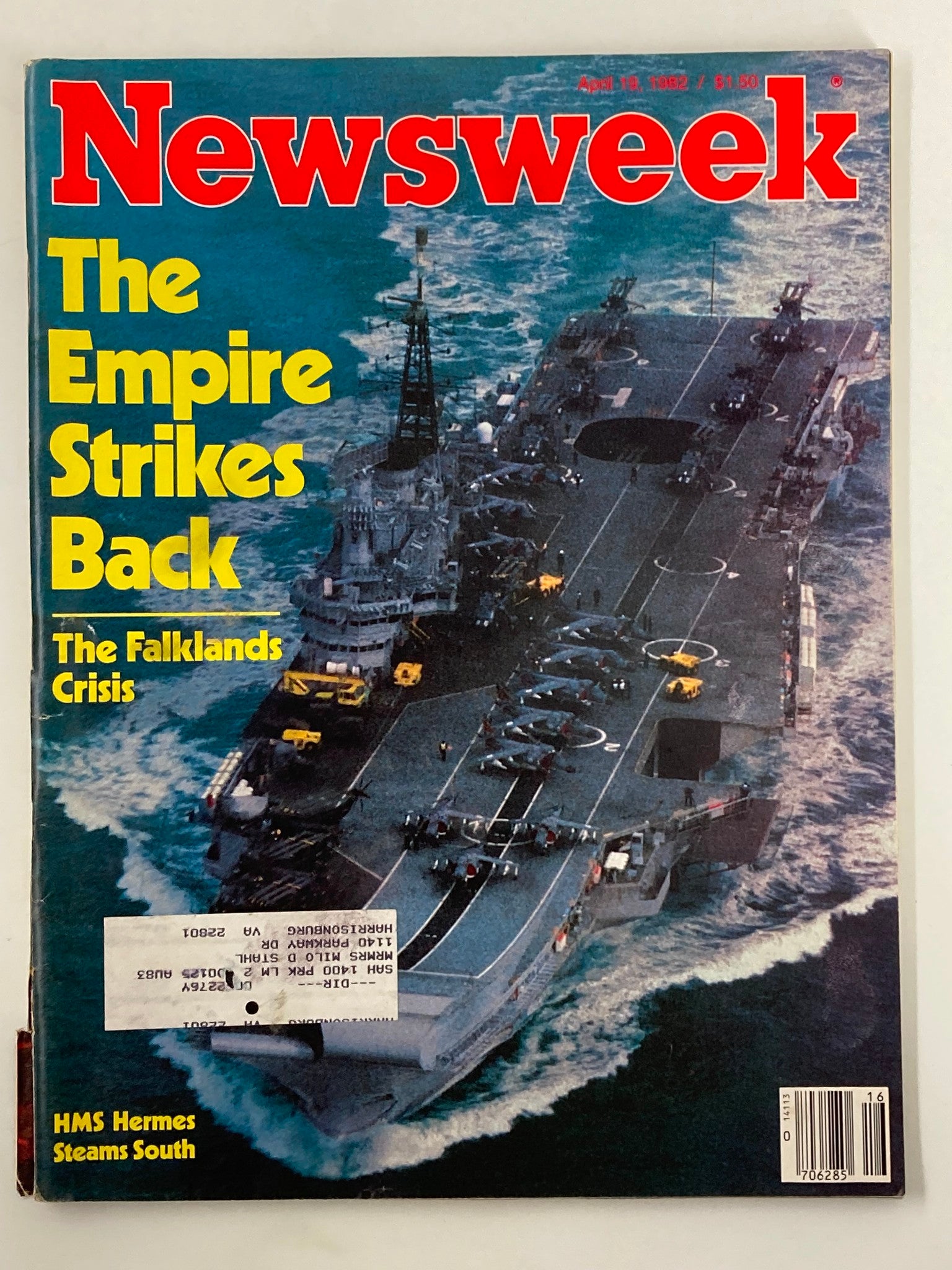 VTG Newsweek Magazine April 19 1982 The Empire Strikes Back The Falklands Crisis