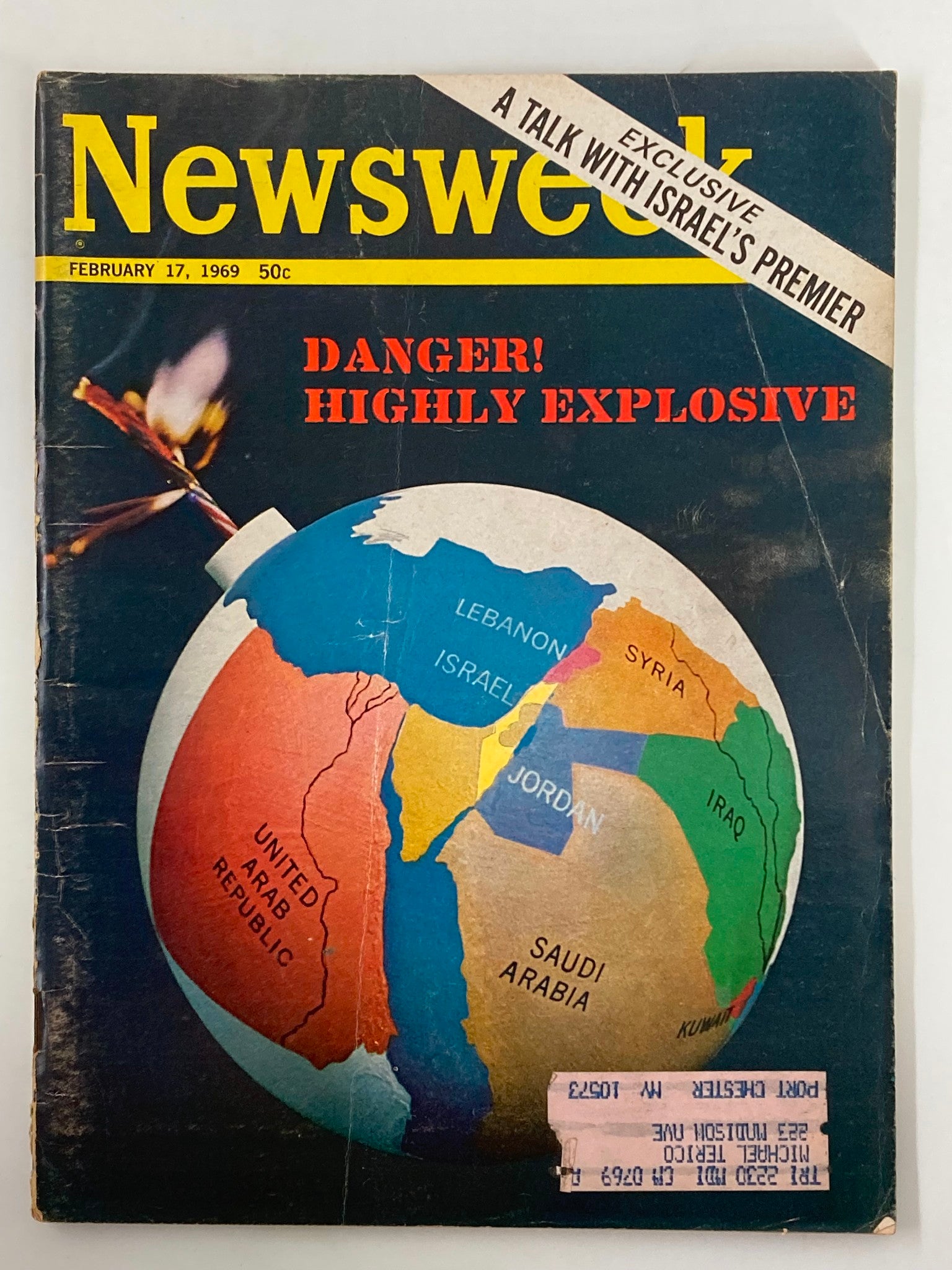 VTG Newsweek Magazine February 17 1969 A Talk with Israel's Premier