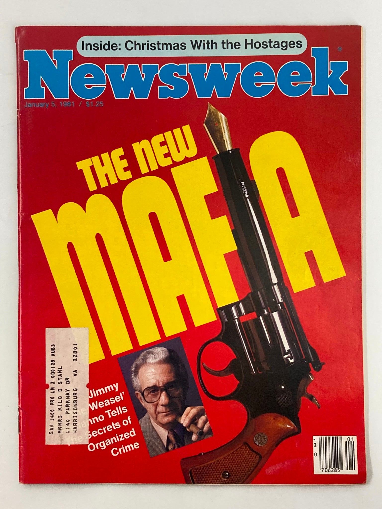 VTG Newsweek Magazine January 5 1981 Jimmy 'The Weasel' Fratianno The New Mafia