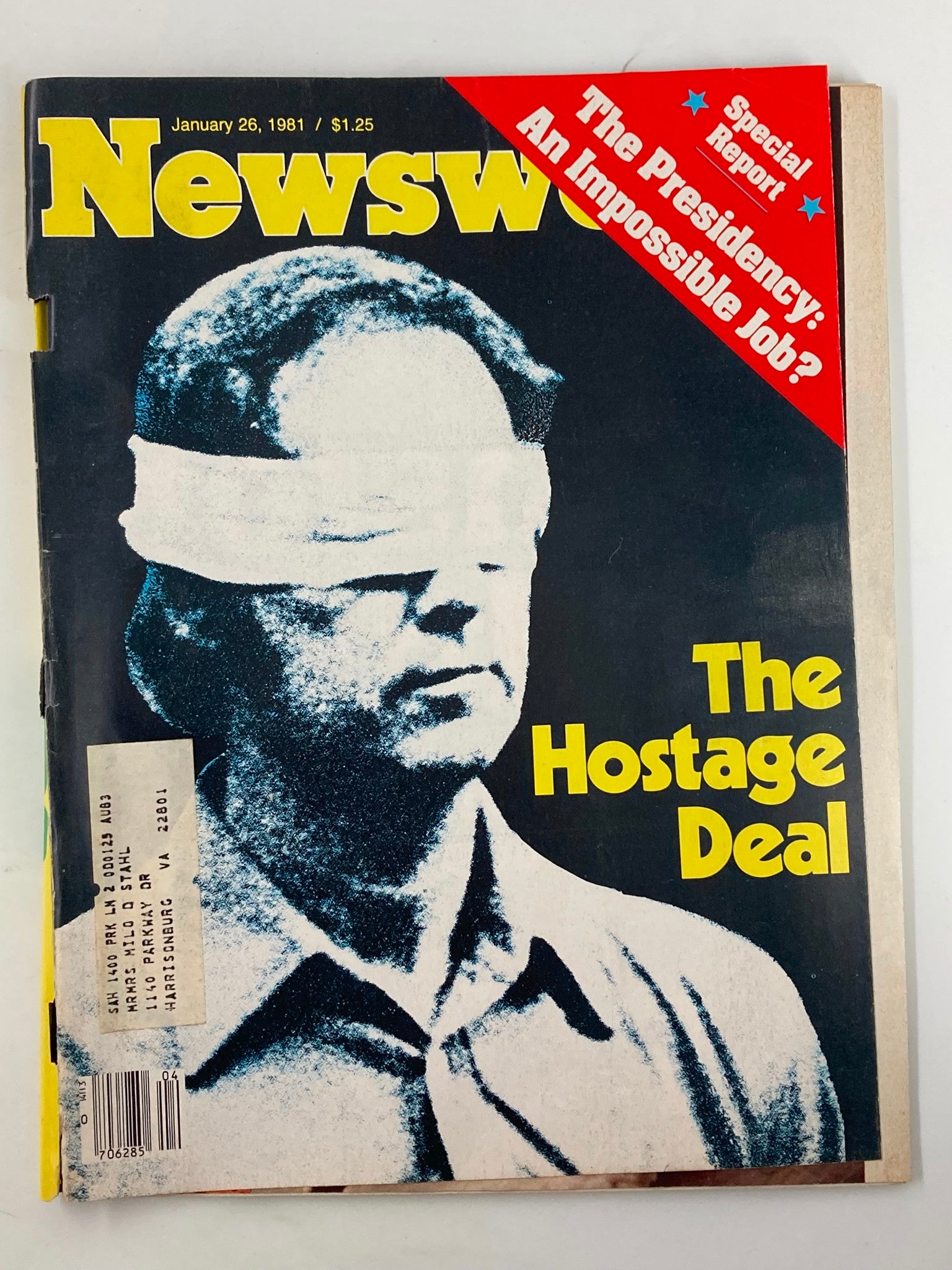 VTG Newsweek Magazine January 26 1981 The Hostage Deal & The Presidency