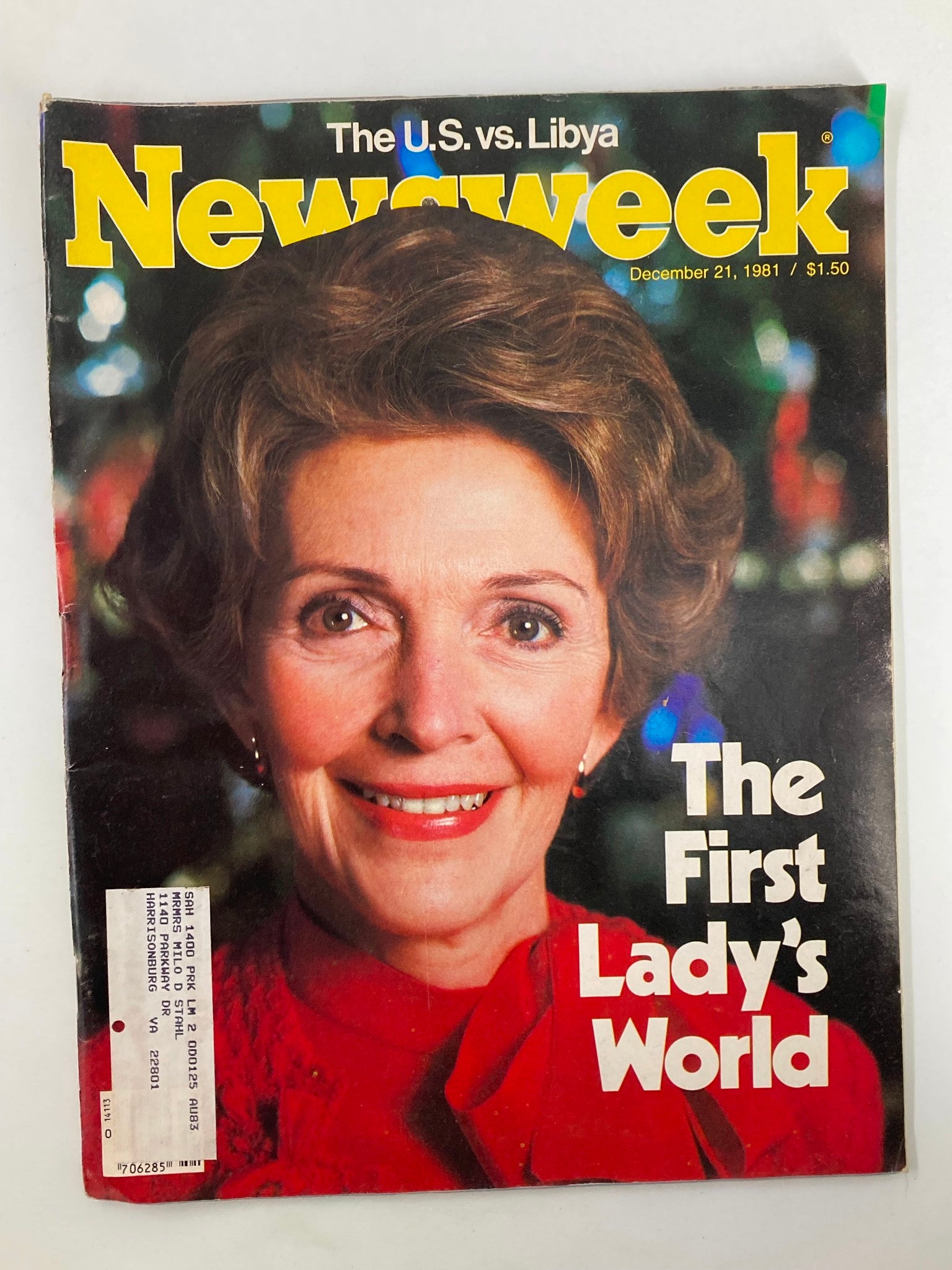 VTG Newsweek Magazine December 21 1981 First Lady Nancy Reagan's World