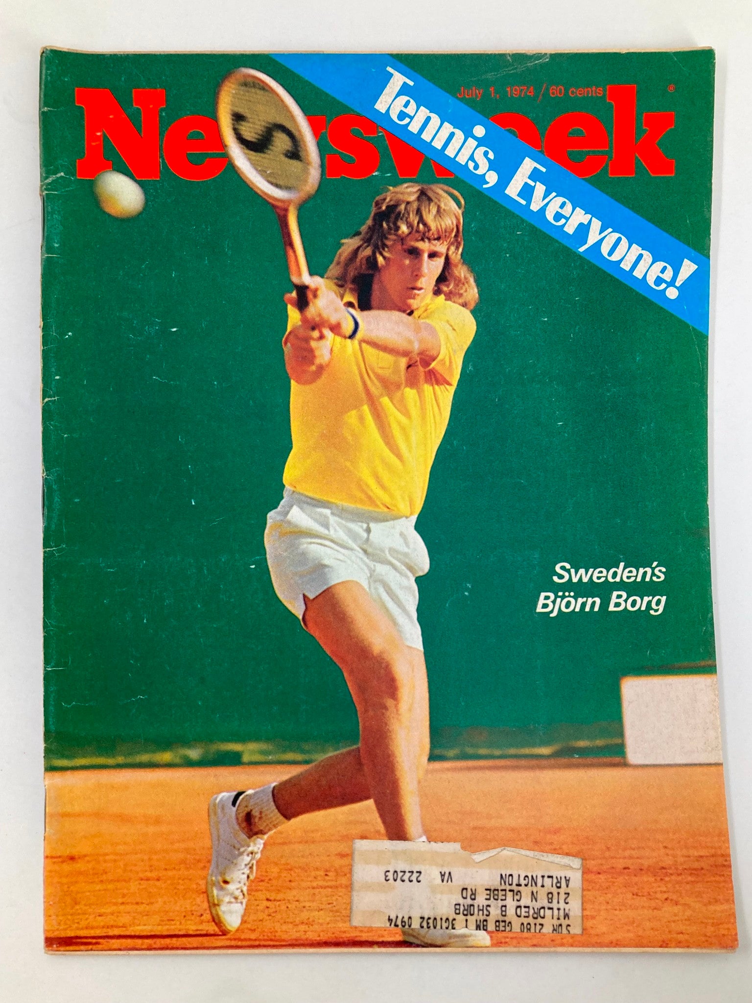 VTG Newsweek Magazine July 1 1974 Sweden's Bjorn Borg, Tennis Everyone!