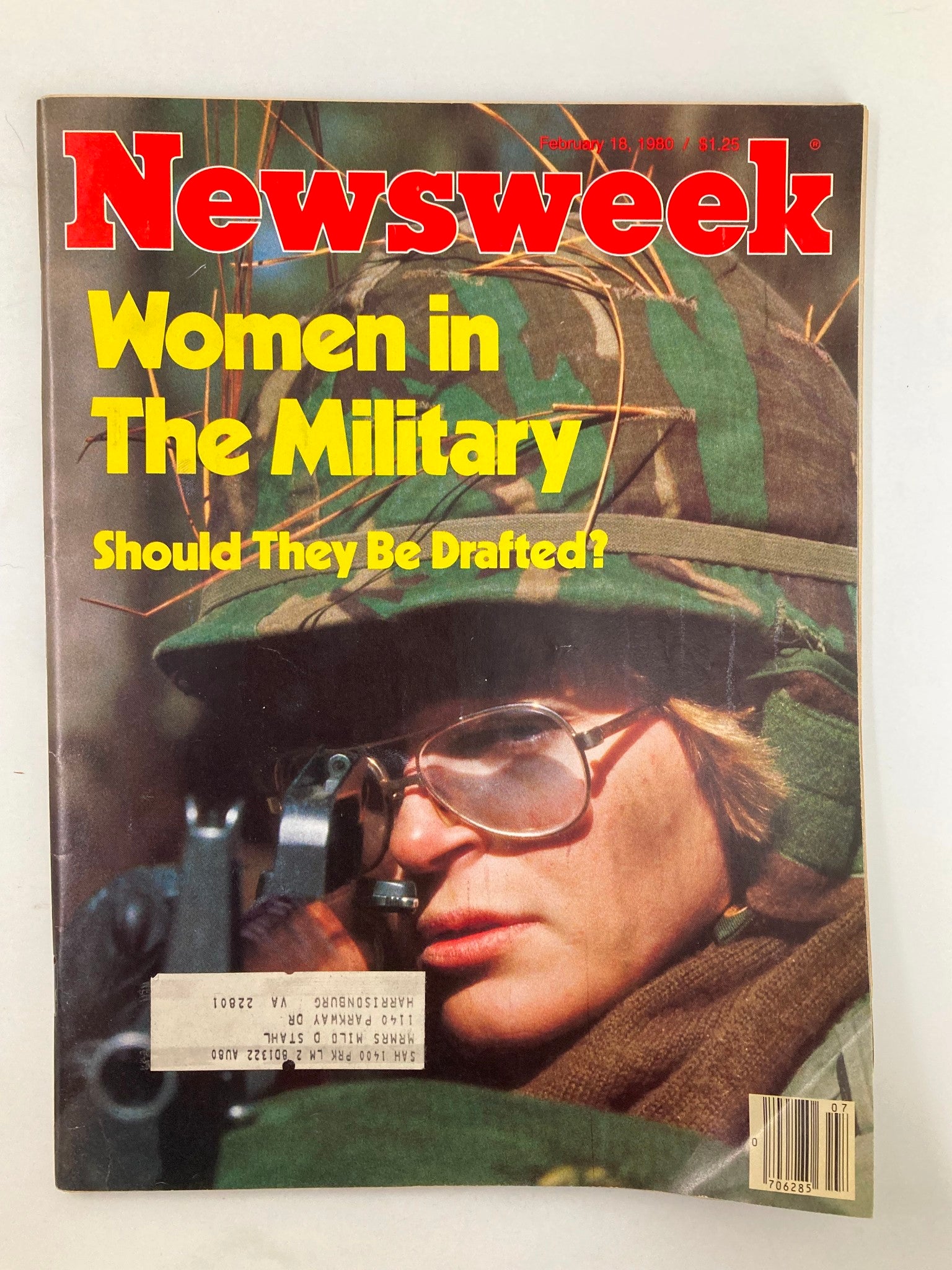 VTG Newsweek Magazine February 18 1980 Women in The Military Should Be Drafted?