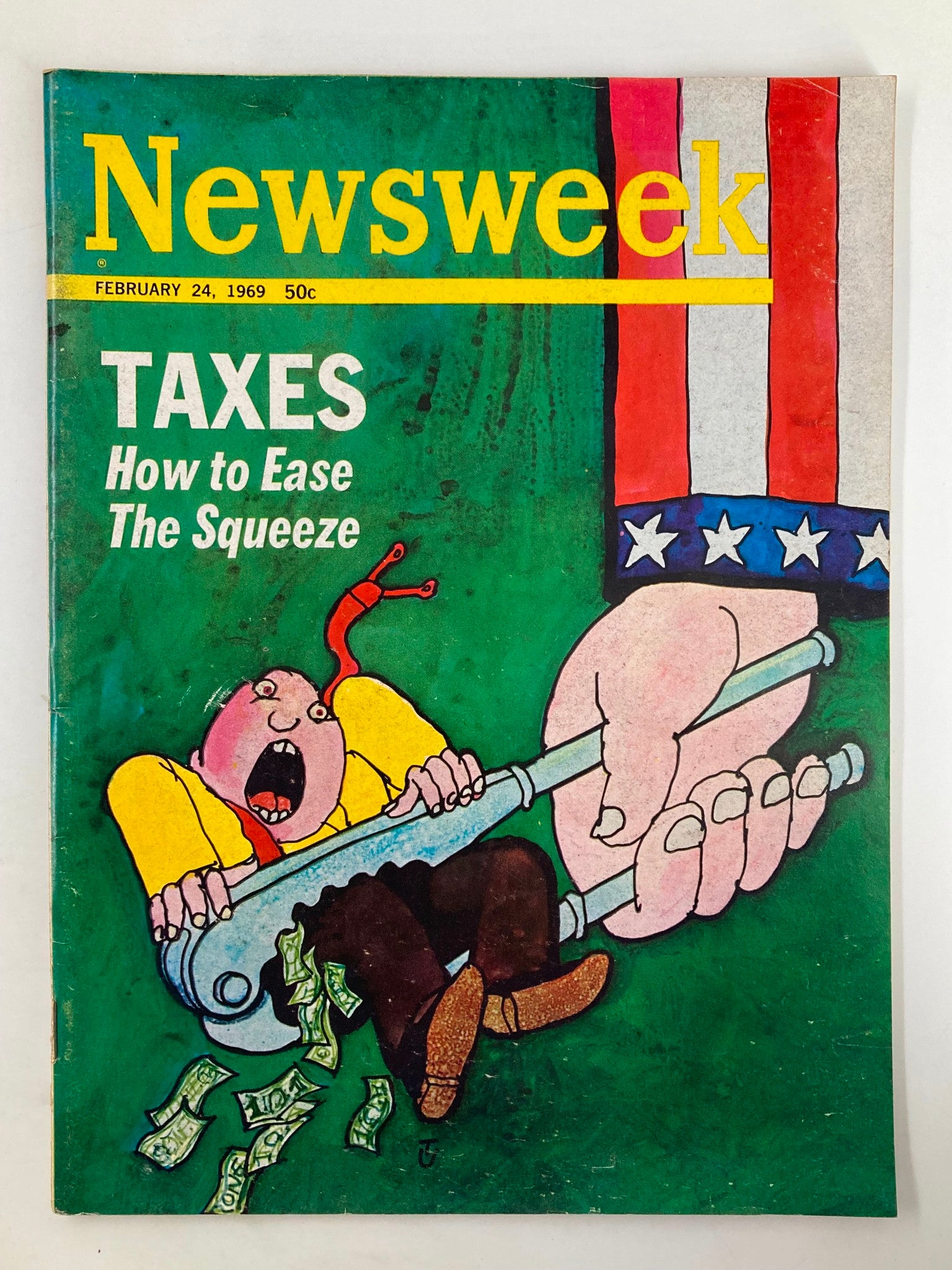 VTG Newsweek Magazine February 24 1969 Taxes How To Ease The Squeeze No Label