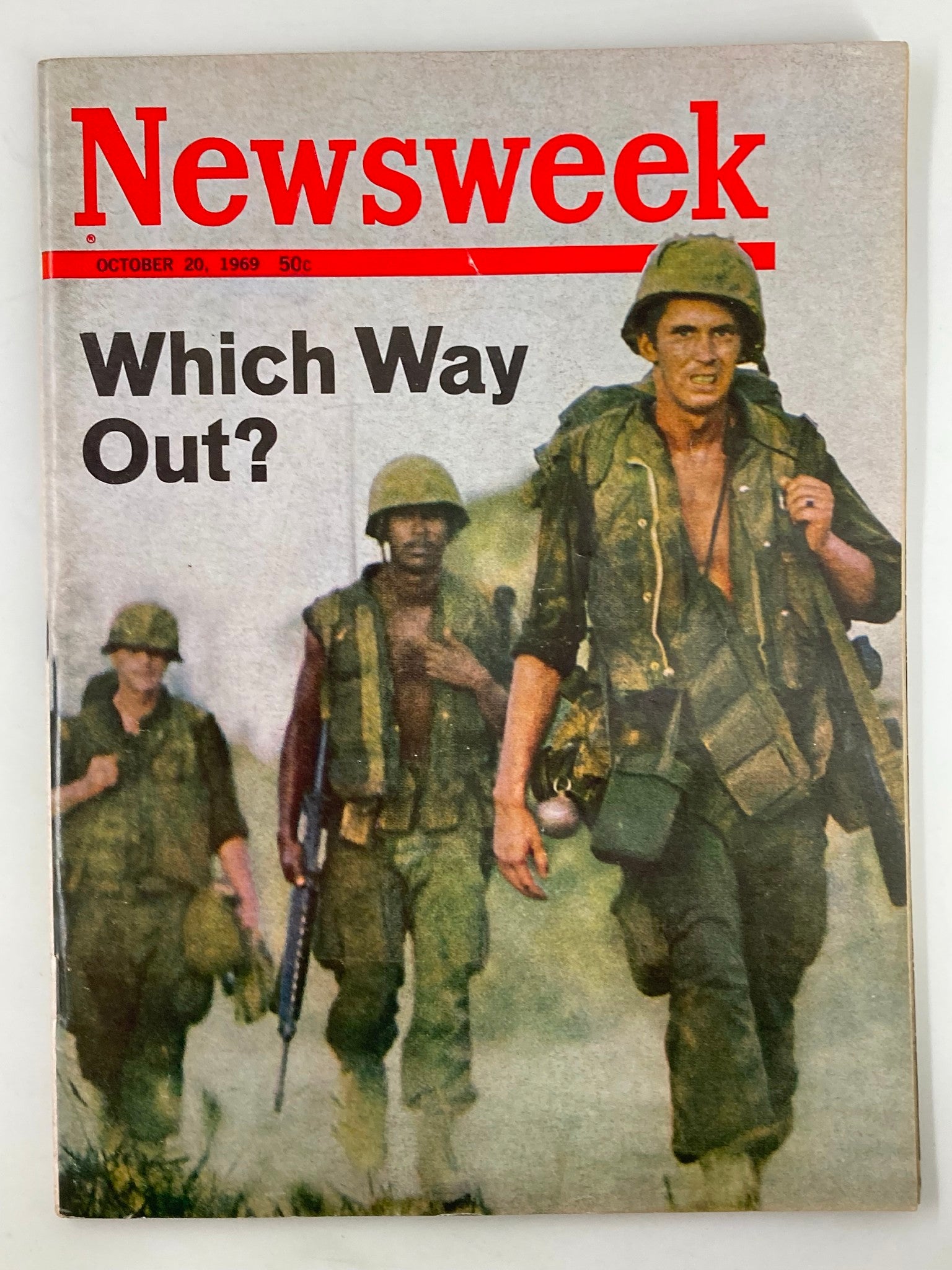 VTG Newsweek Magazine October 20 1969 Which Way Out of the Soldiers? No Label