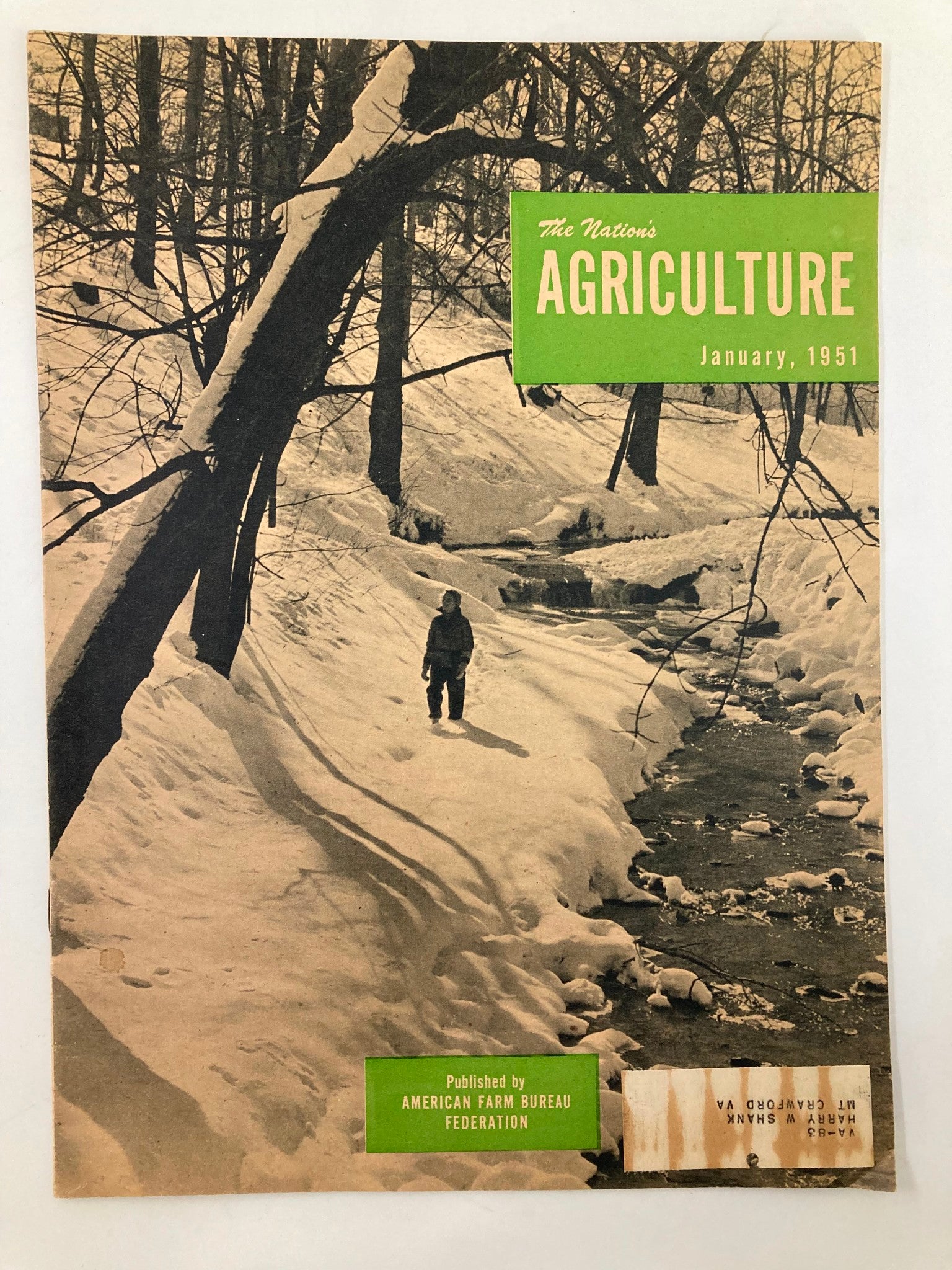 VTG The Nation's Agriculture Magazine January 1951 by American Farm Bureau Fed.