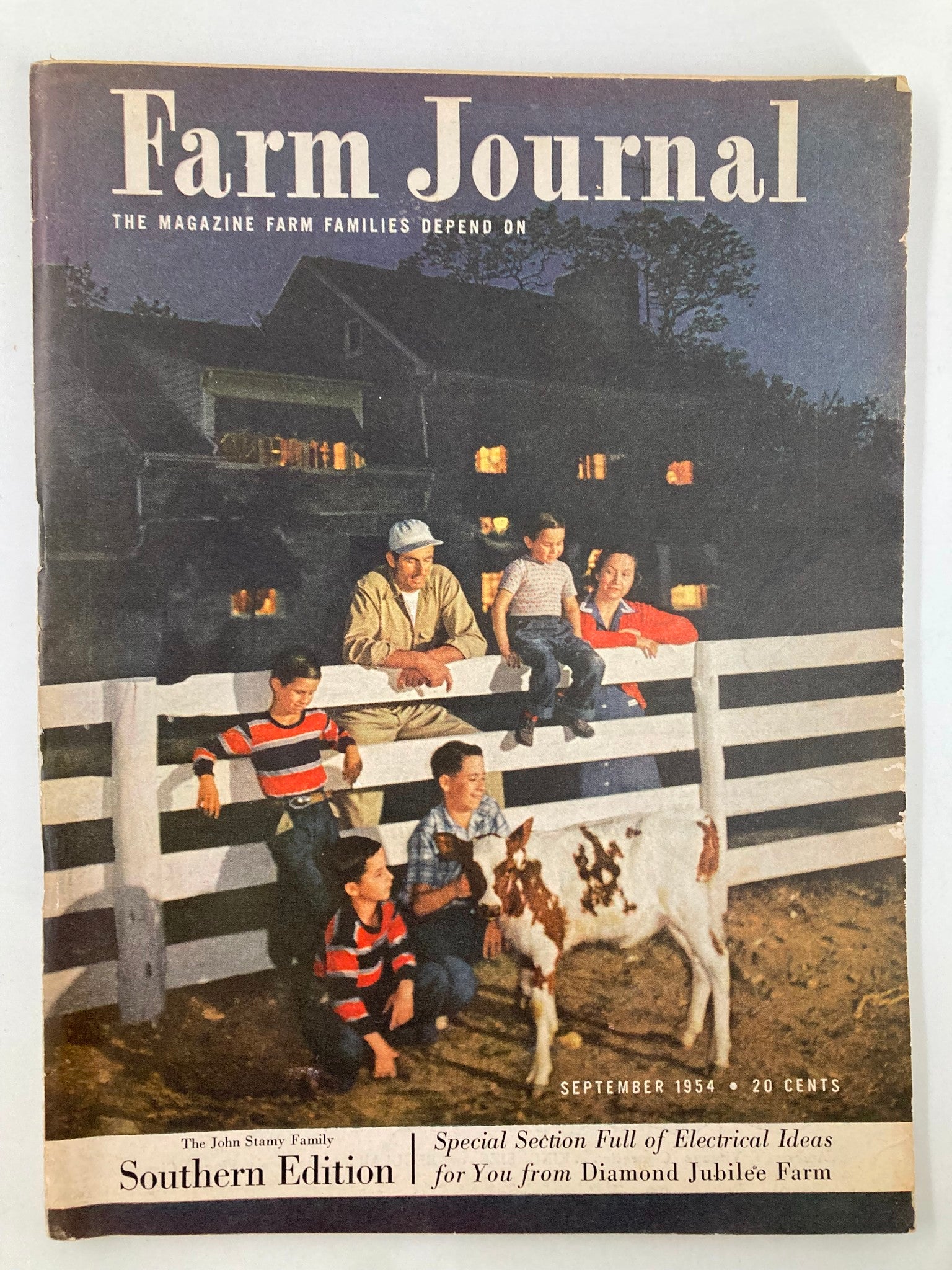 VTG Farm Journal Magazine September 1954 The John Stamy Family Southern Edition