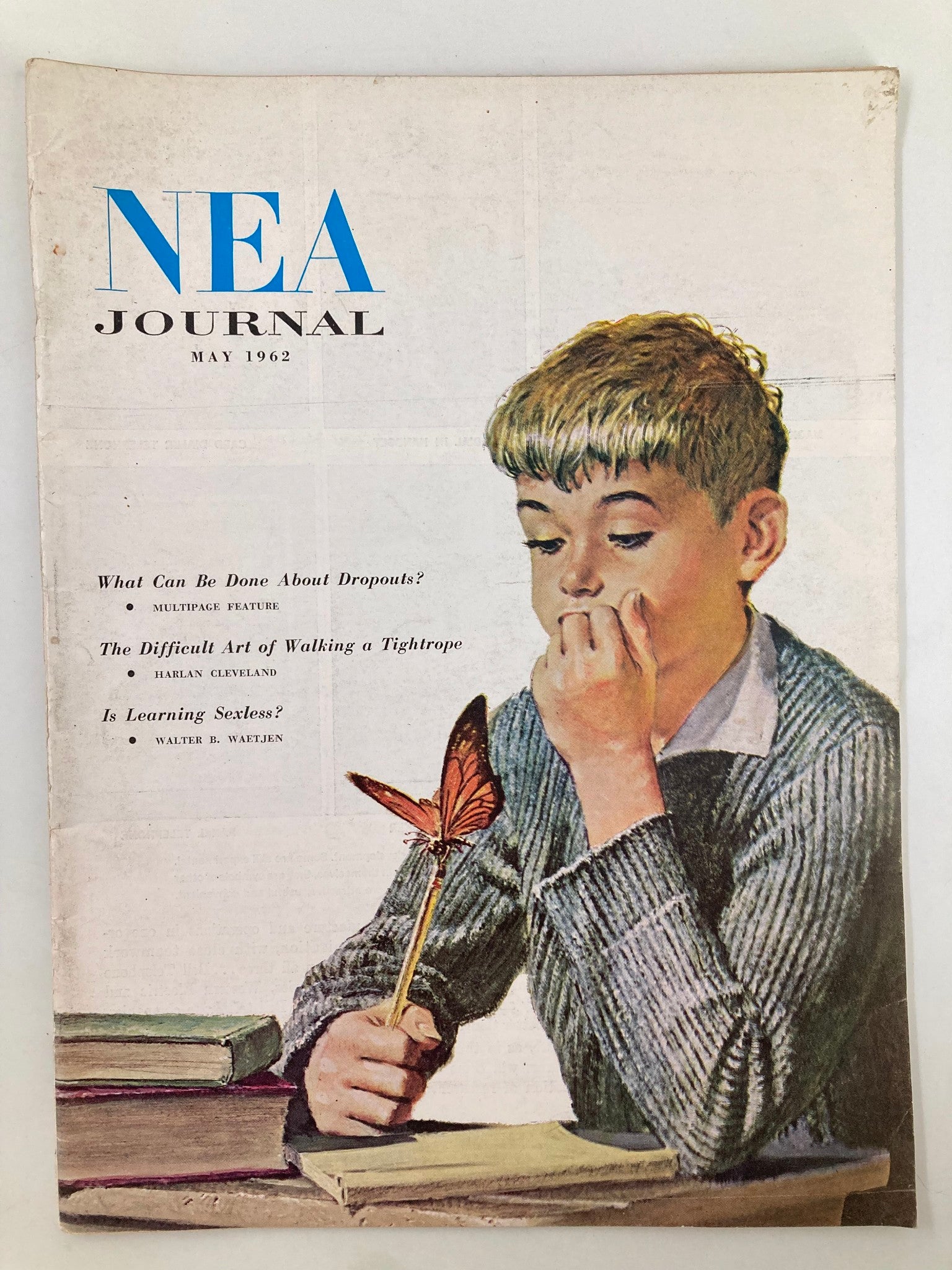 VTG NEA Journal Magazine May 1962 The Difficult Art of Walking a Tightrope