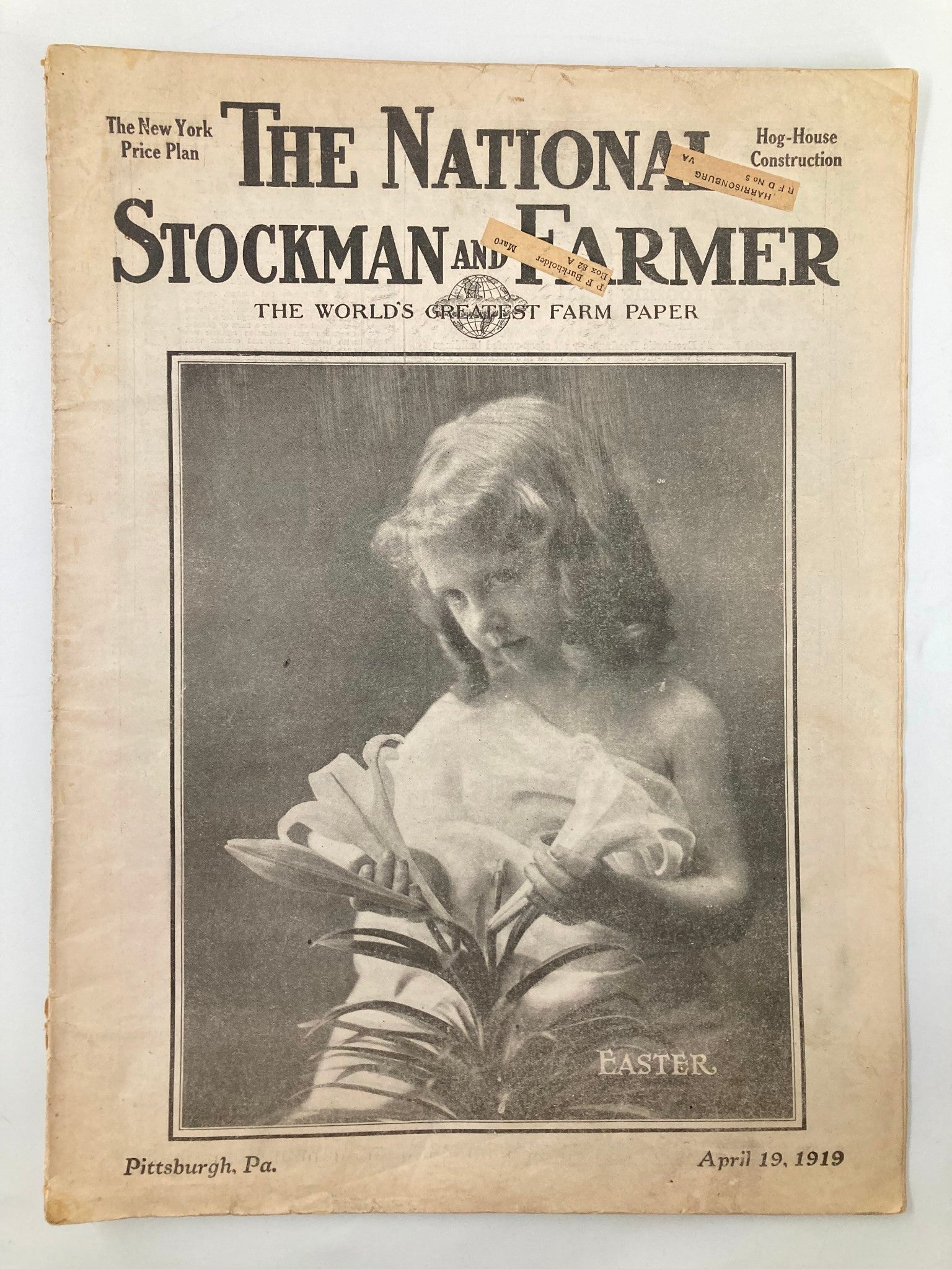 VTG The National Stockman and Farmer April 19 1919 Pay to Secure Satisfaction