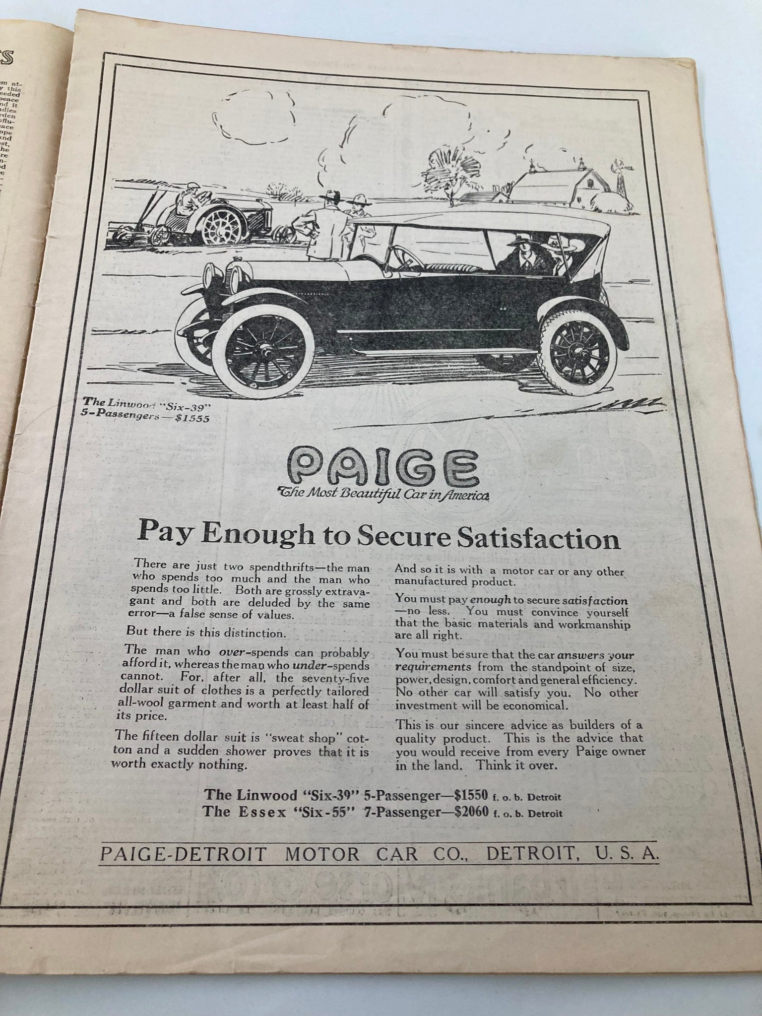 VTG The National Stockman and Farmer April 19 1919 Pay to Secure Satisfaction