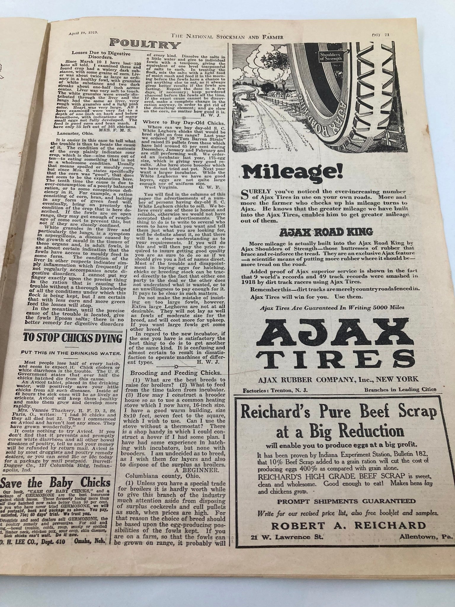 VTG The National Stockman and Farmer April 19 1919 Pay to Secure Satisfaction