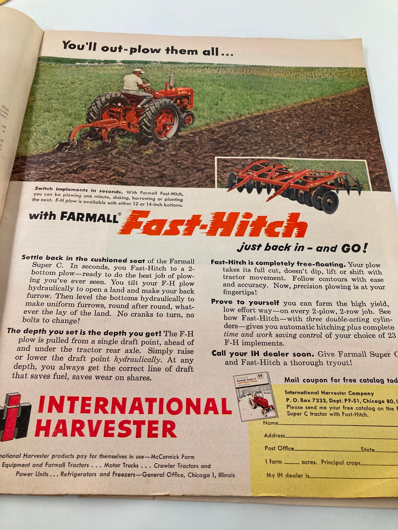 VTG The Progressive Farmer Magazine January 1954 Farm Women Do Anything No Label