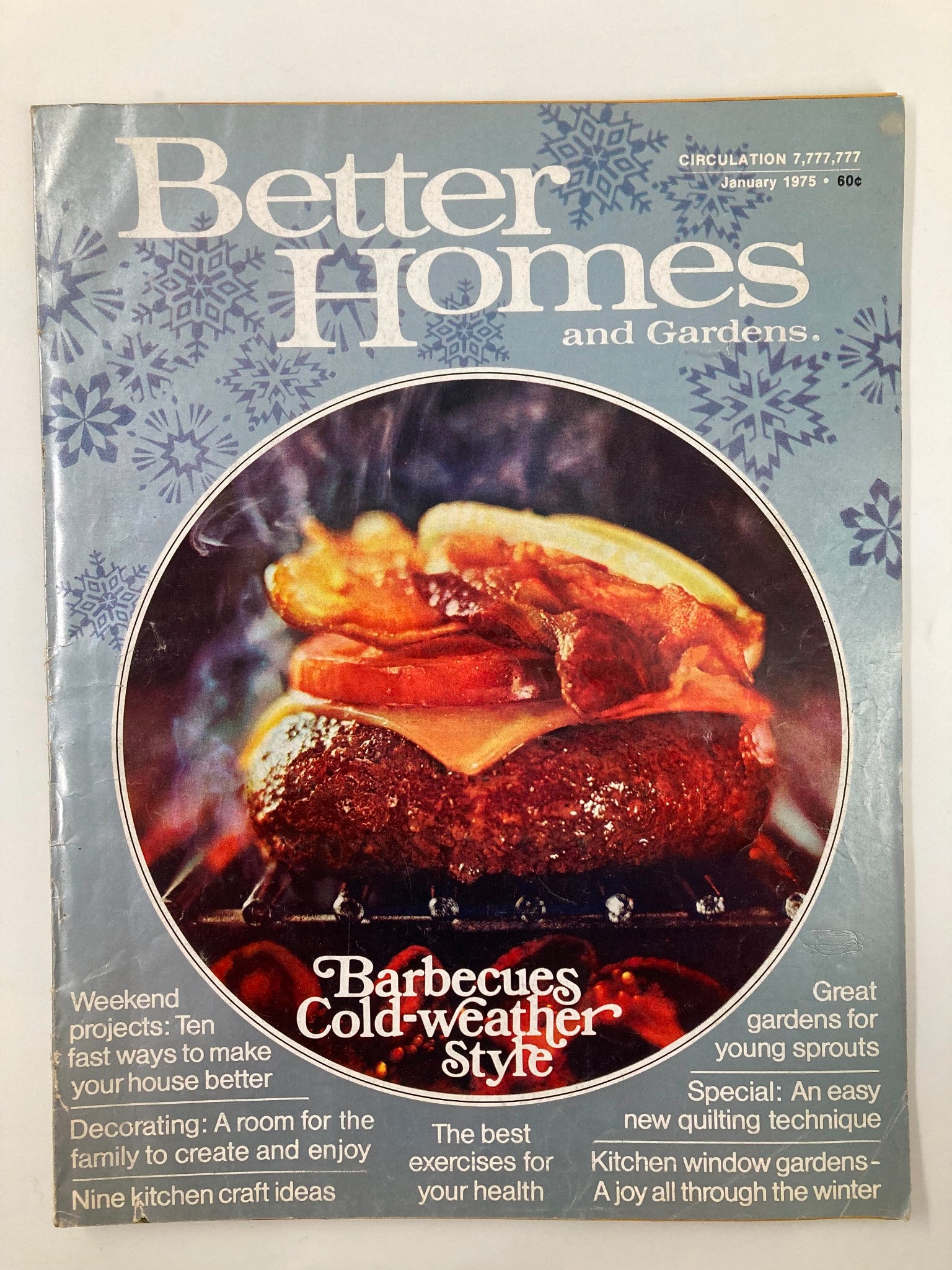 VTG Better Homes and Gardens Magazine January 1975 Barbecues Cold-Weather Style