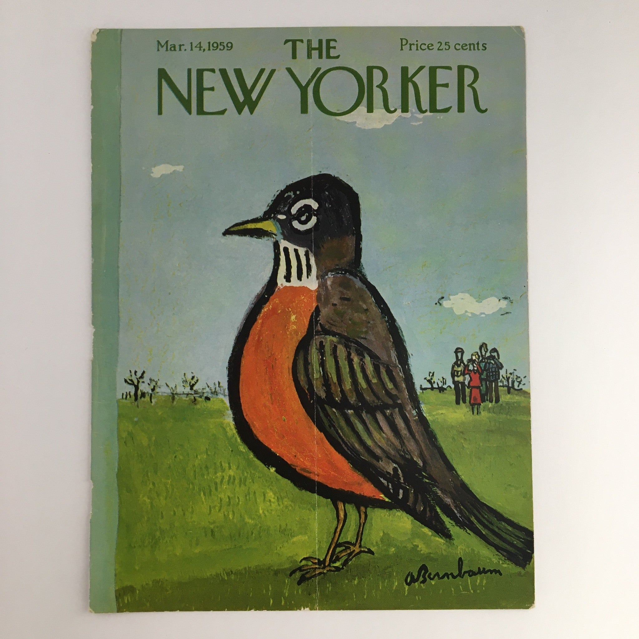 COVER ONLY The New Yorker March 14 1959 Full Cover Theme by Abe Birnbaum