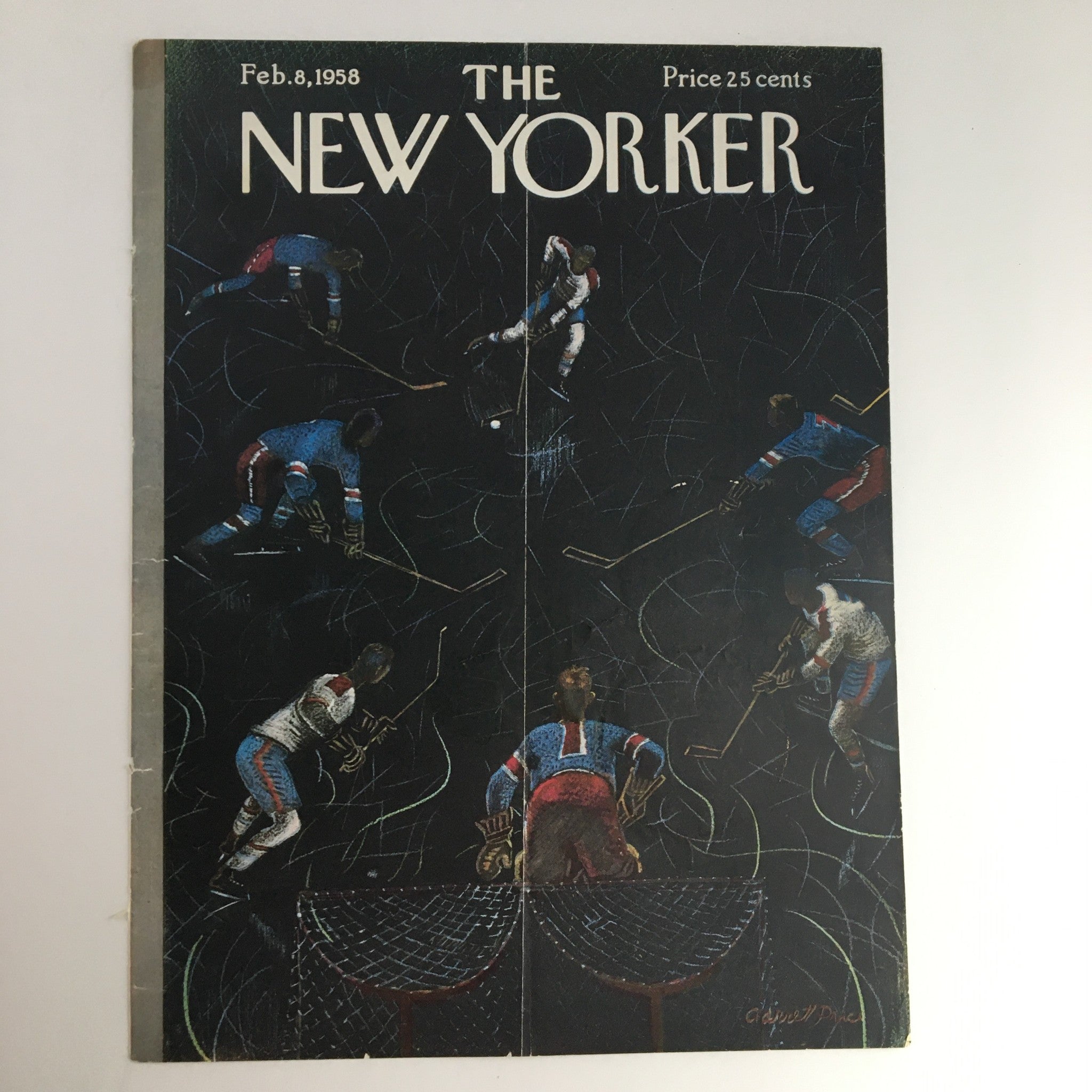 COVER ONLY The New Yorker February 8 1958 Full Cover Theme by Garrett Price