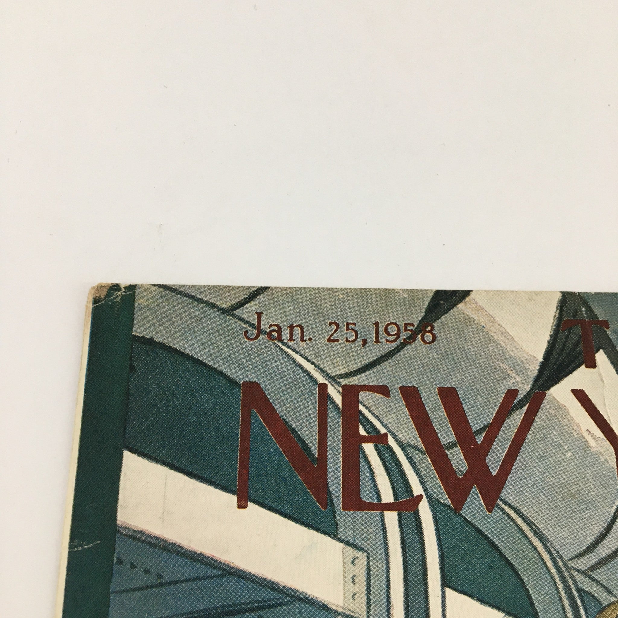 COVER ONLY The New Yorker January 25 1958 Full Cover Theme by Chas Addams