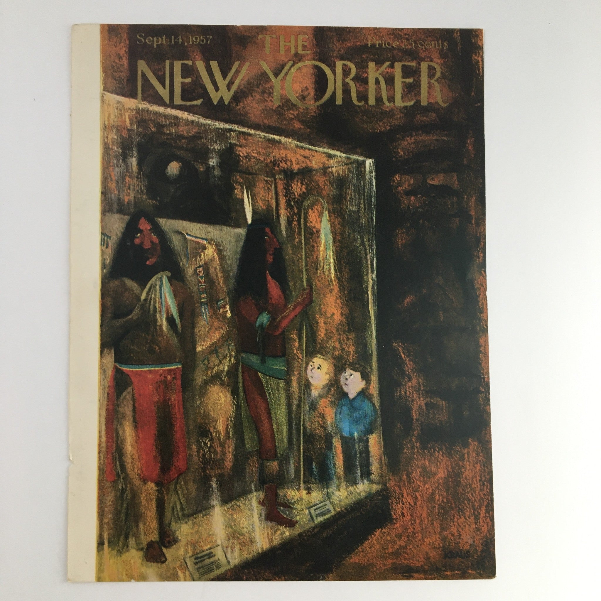 COVER ONLY The New Yorker September 14 1957 Full Cover Theme by Robert Kraus