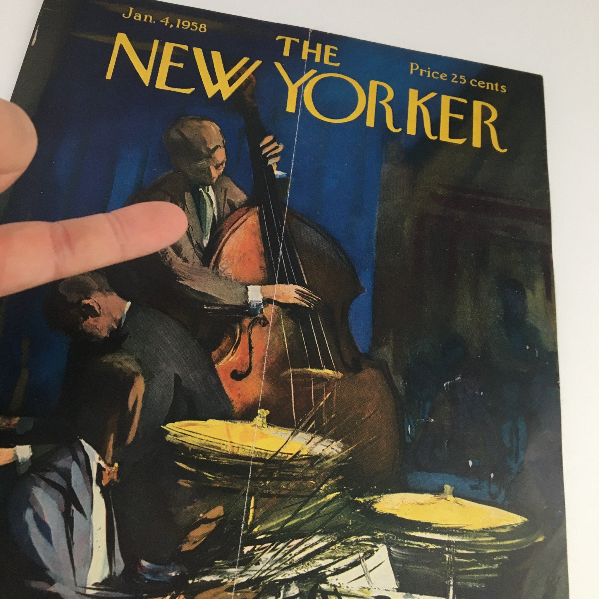 COVER ONLY The New Yorker January 4 1958 Full Cover Theme by Arthur Getz