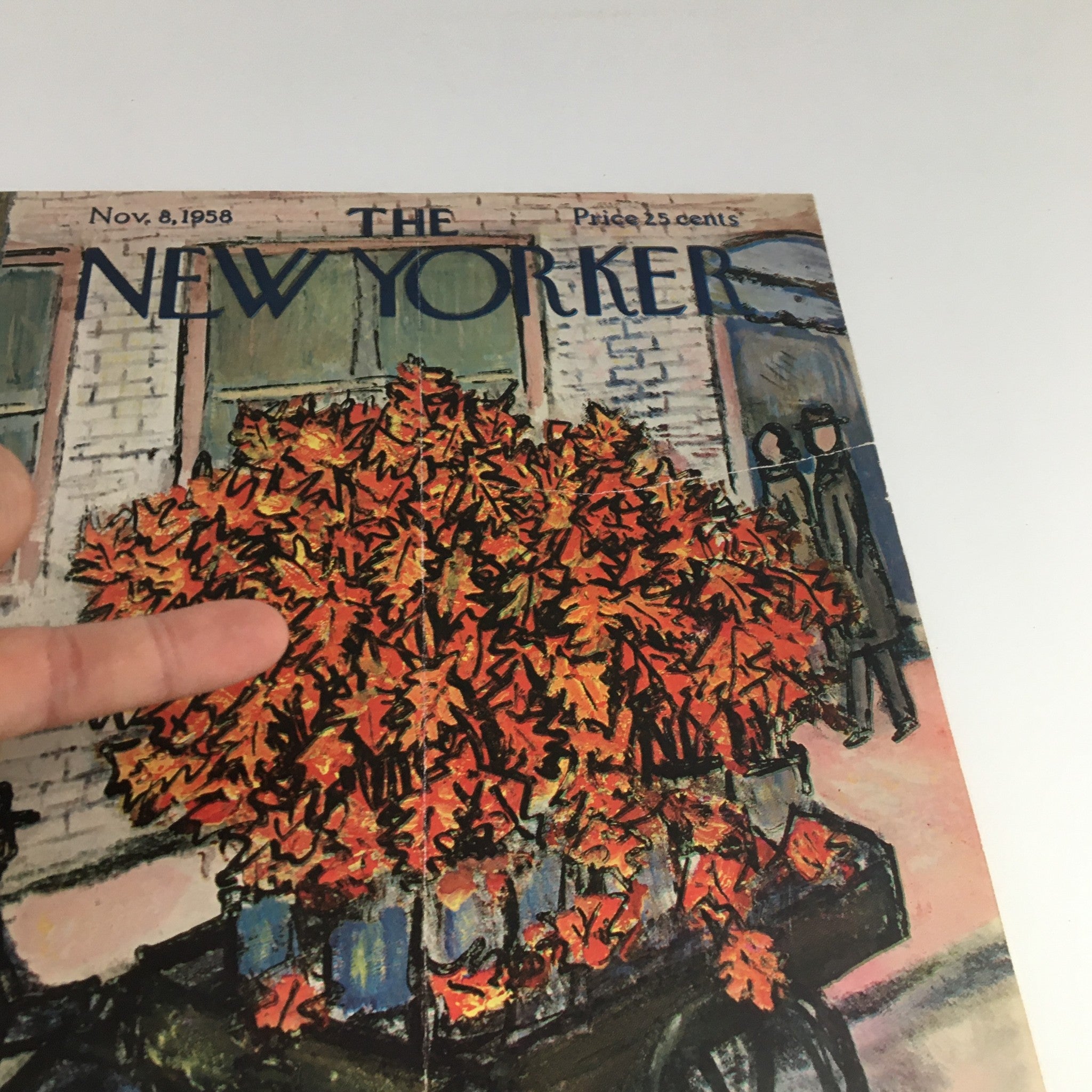 COVER ONLY The New Yorker November 8 1958 Full Cover Theme by Abe Birnbaum