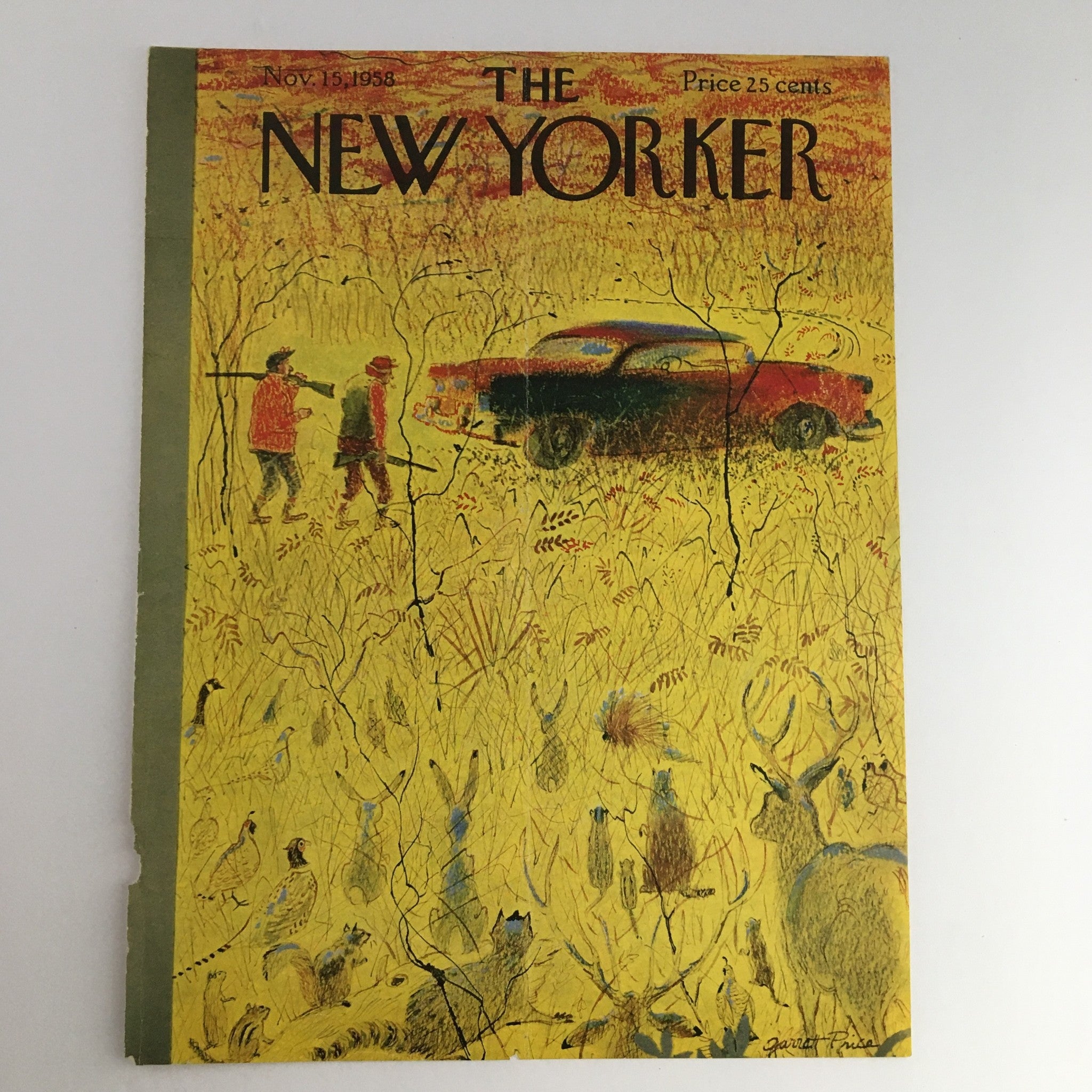 COVER ONLY The New Yorker November 15 1958 Full Cover Theme by Garrett Price