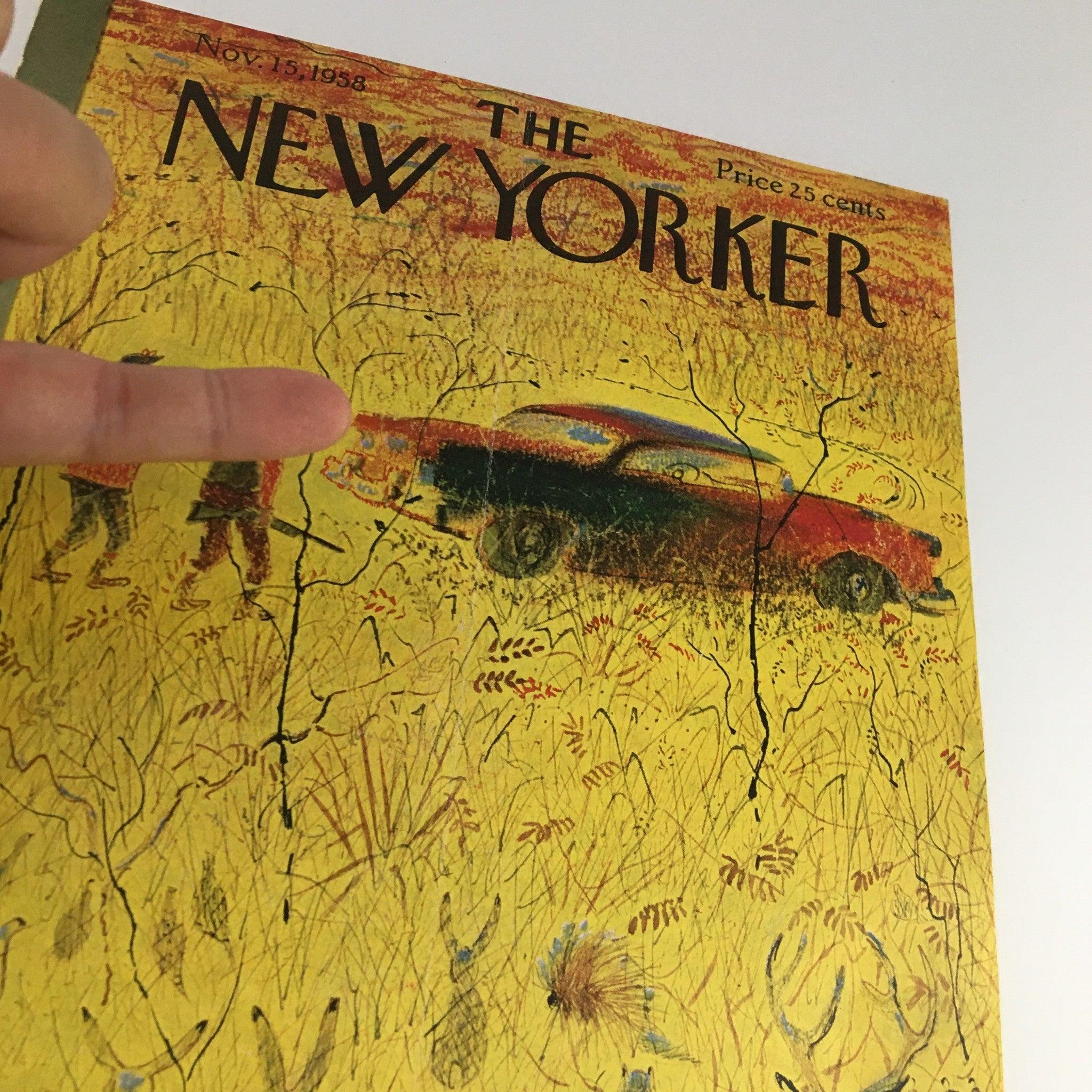 COVER ONLY The New Yorker November 15 1958 Full Cover Theme by Garrett Price