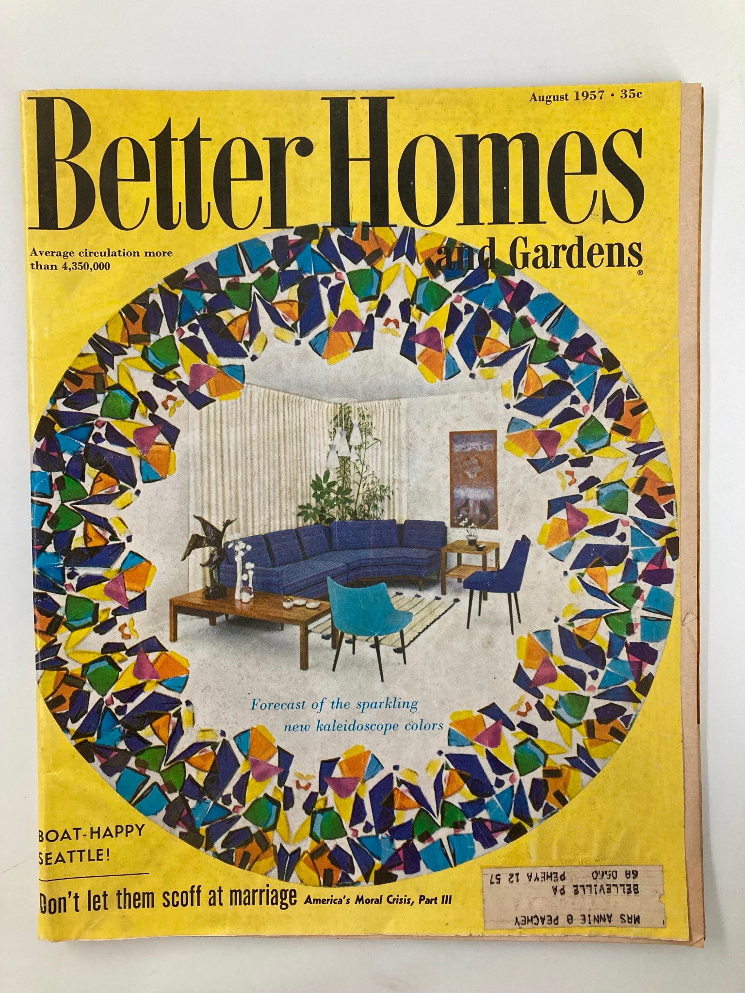 VTG Better Homes and Gardens Magazine August 1957 Don't Let Them Scoff Marriage