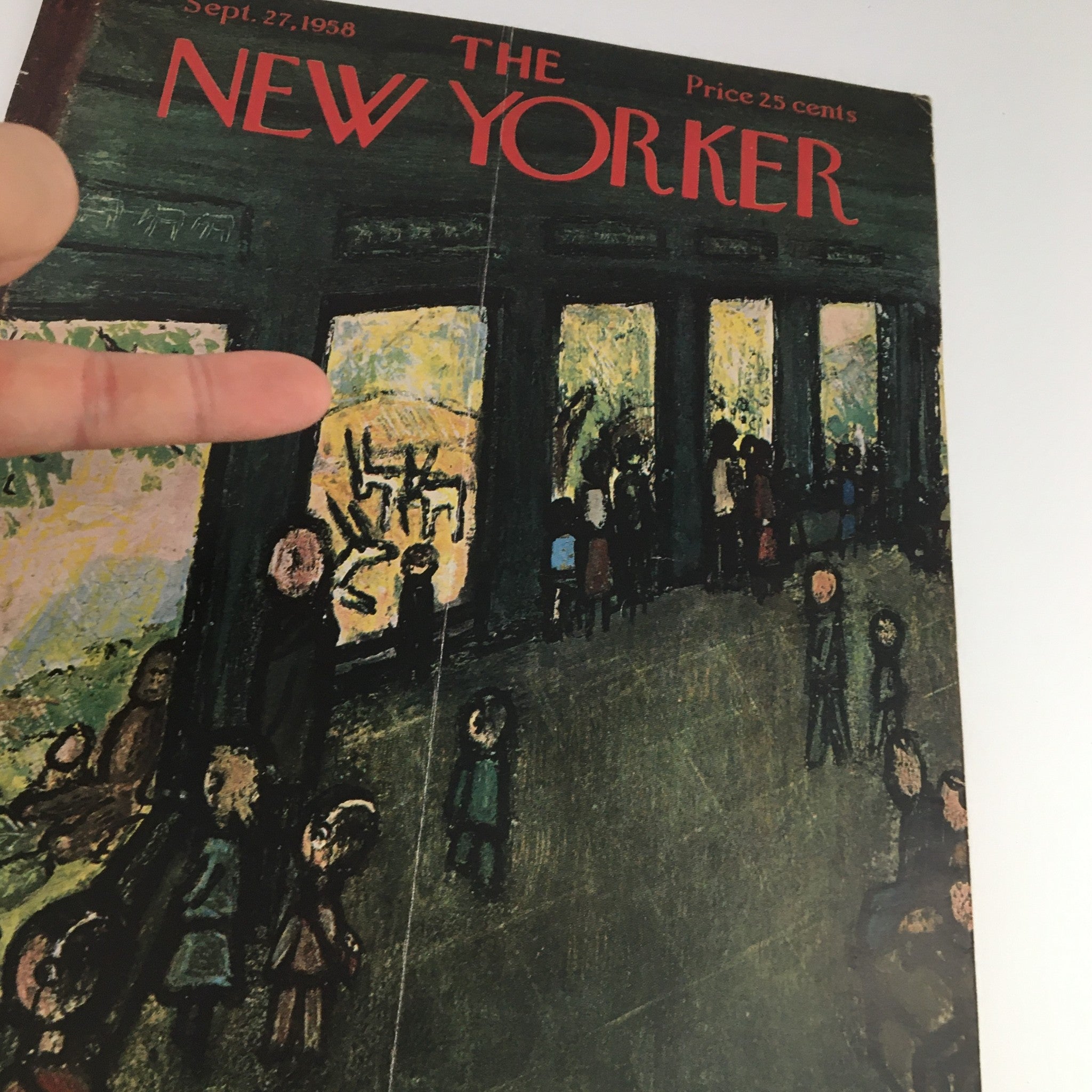 COVER ONLY The New Yorker September 27 1958 Full Cover Theme by Abe Birnbaum