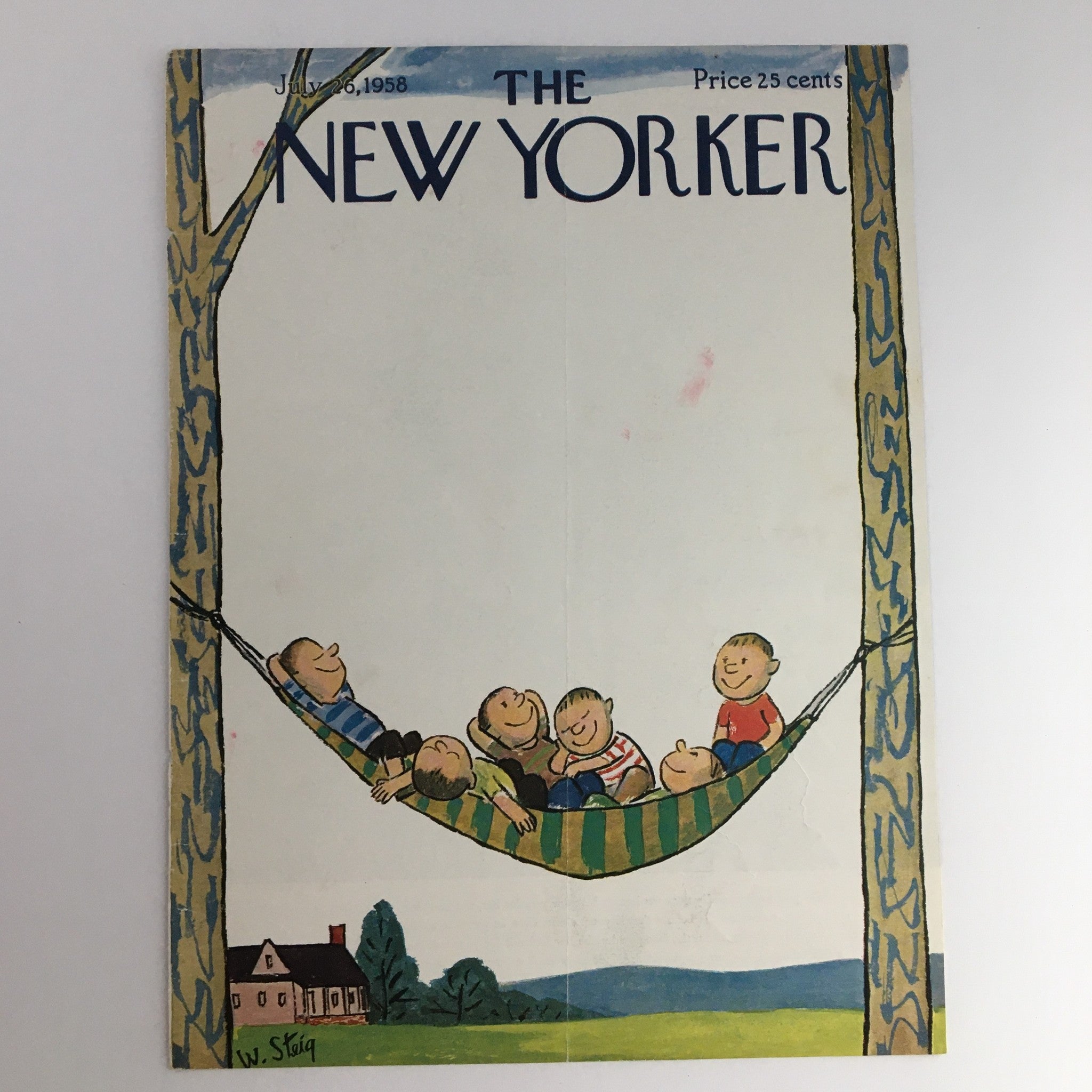 COVER ONLY The New Yorker July 26 1958 Full Cover Theme by William Steig