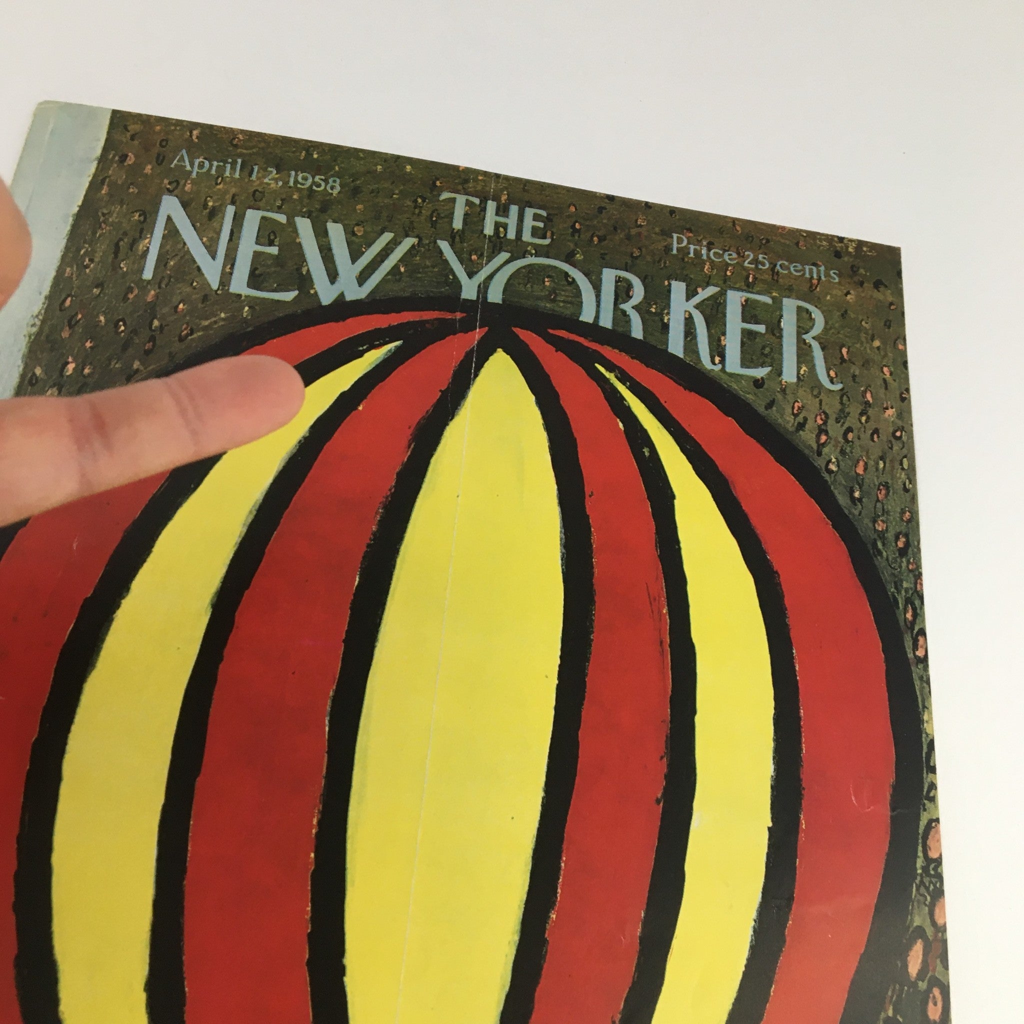 COVER ONLY The New Yorker April 12 1958 Full Cover Theme by Abe Birnbaum