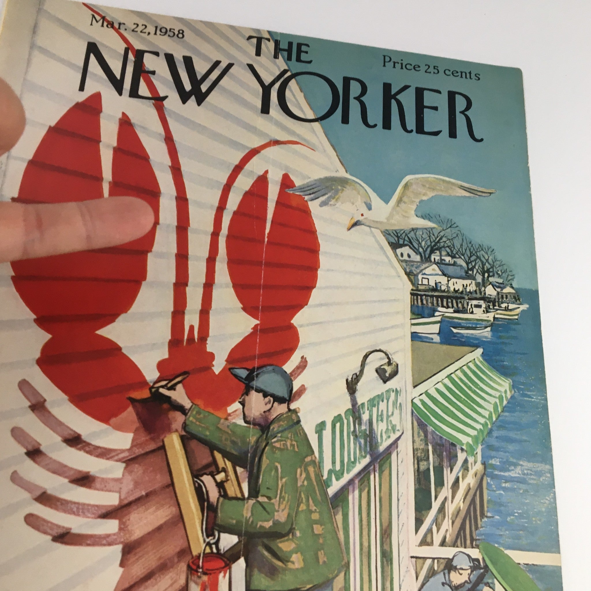 COVER ONLY The New Yorker March 22 1958 Full Cover Theme by Arthur Getz