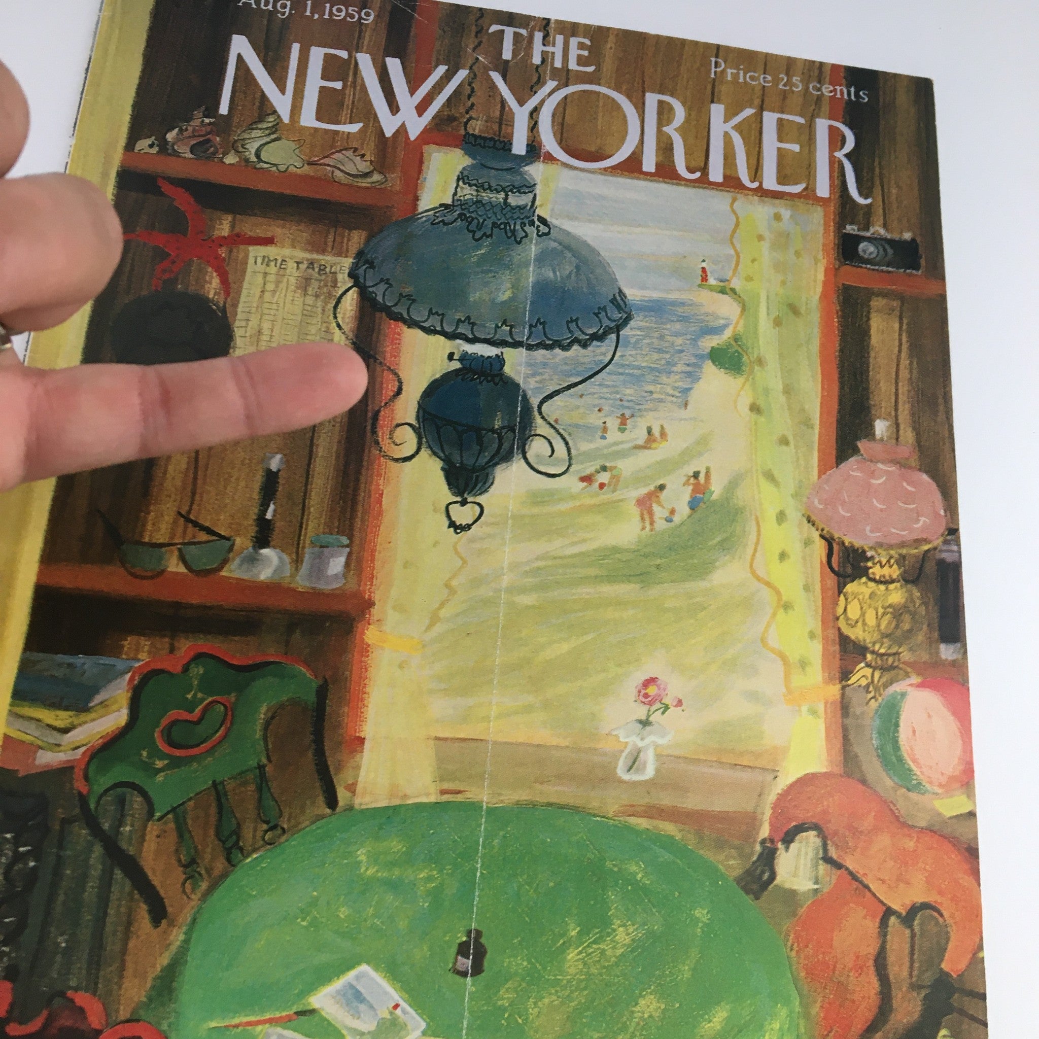 COVER ONLY The New Yorker August 1 1959 Full Cover Theme by Roger Duvoisin