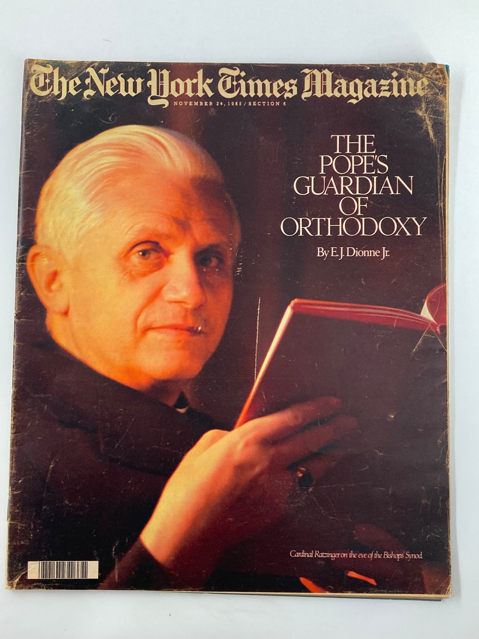 VTG The New York Times Magazine November 24 1985 The Popes Guardian of Orthodoxy