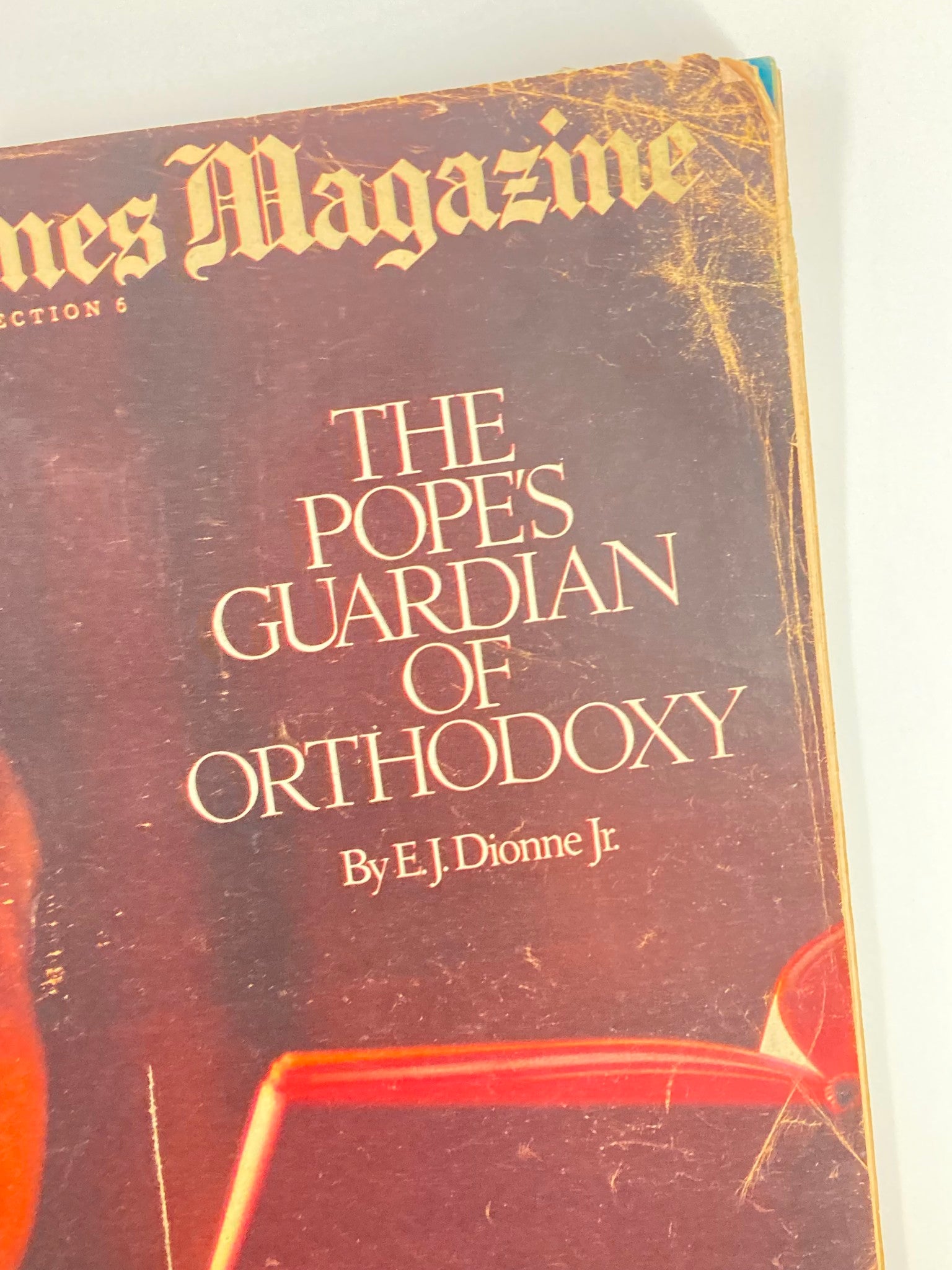 VTG The New York Times Magazine November 24 1985 The Popes Guardian of Orthodoxy