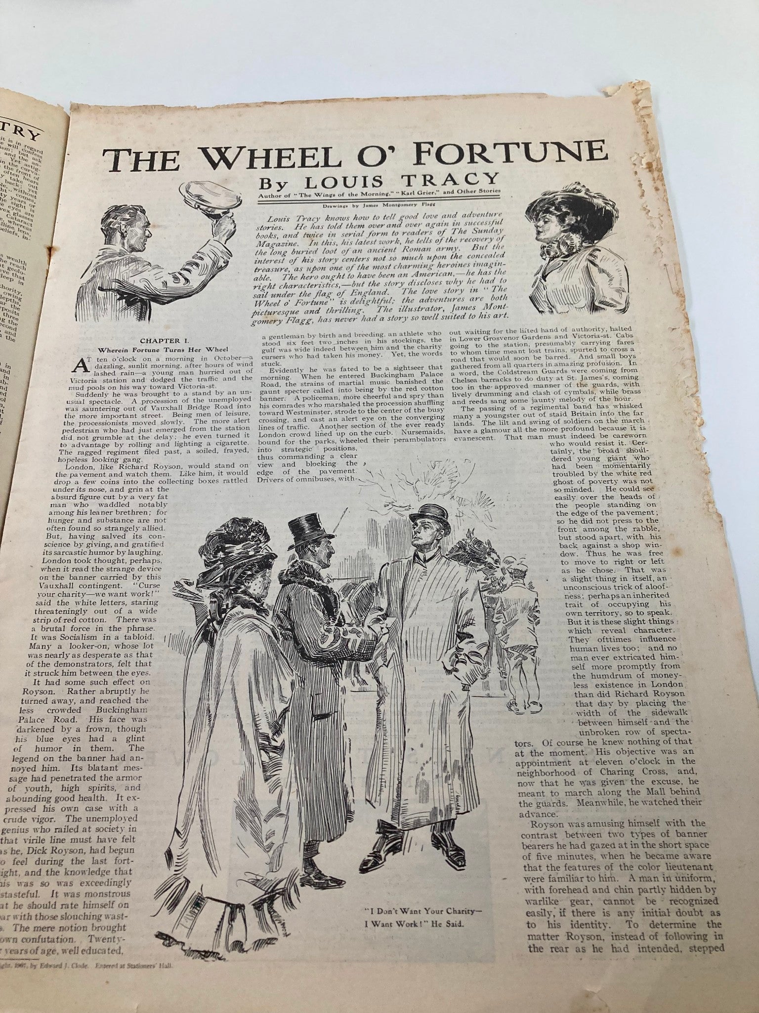 VTG The Sunday Magazine December 15 1907 The Wheel of Fortune No Label