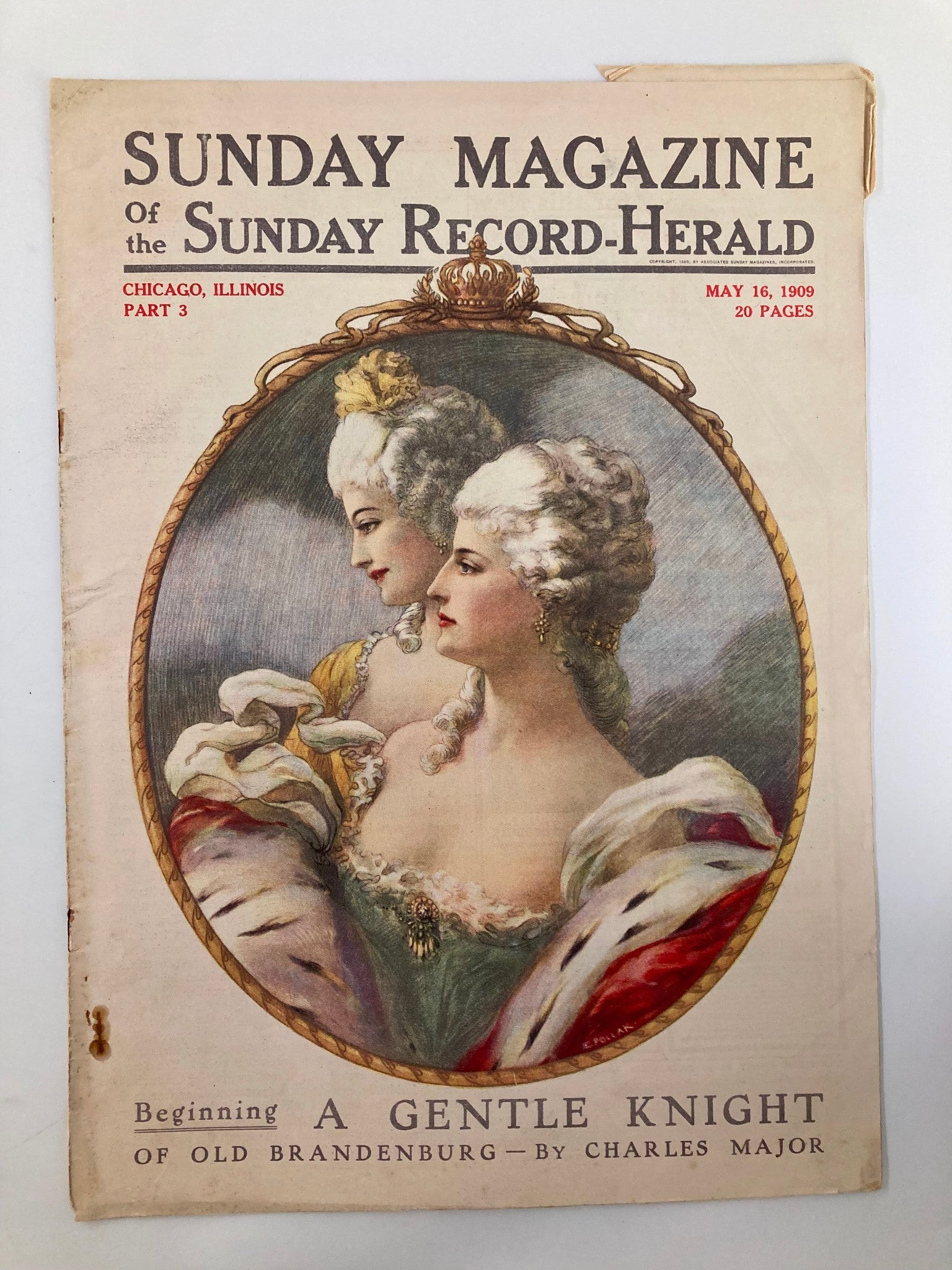 VTG The Sunday Magazine May 16 1909 A Gentle Knight of Old Brandenburg No Label