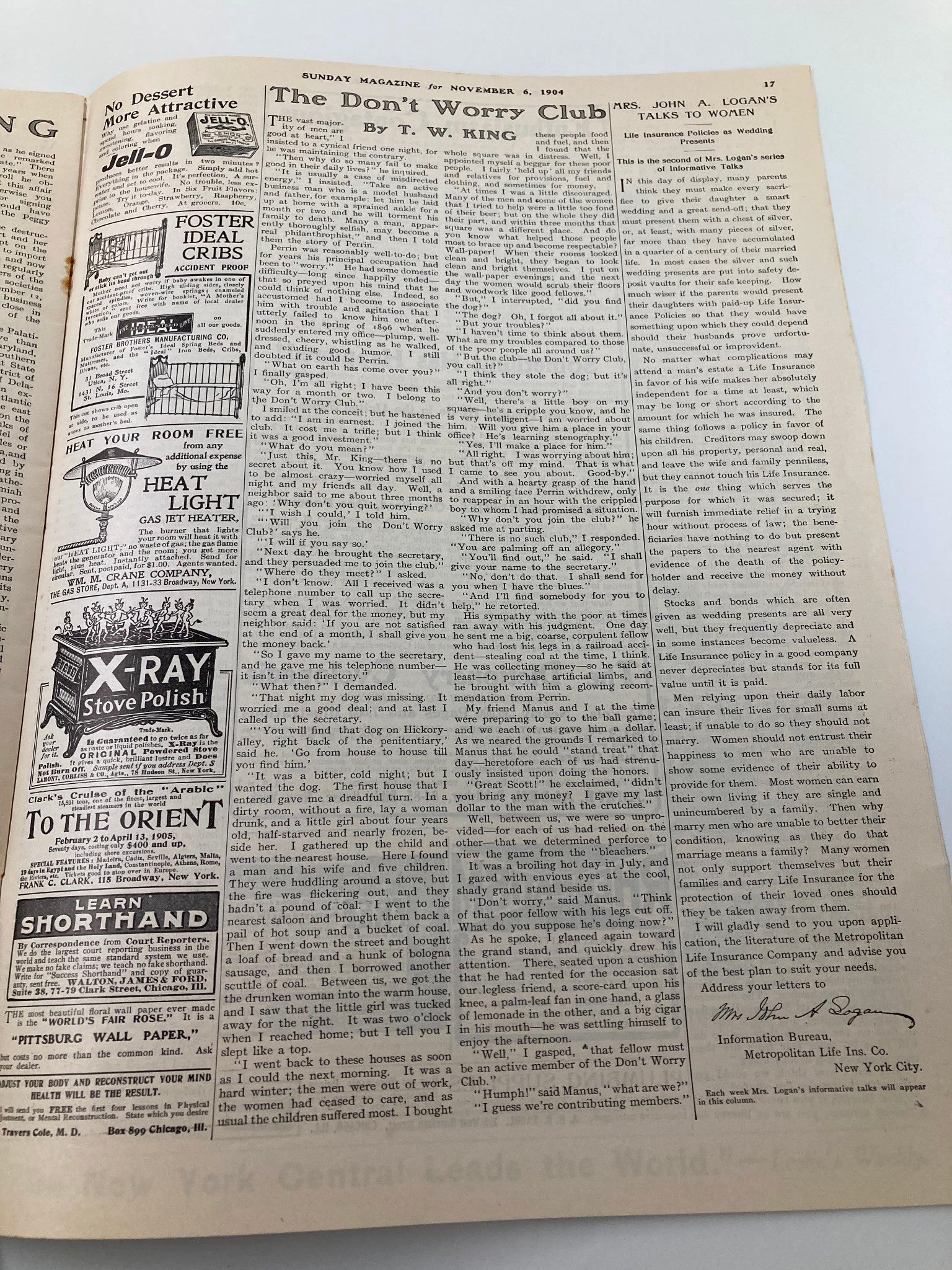 VTG The Sunday Magazine November 6 1904 A Stroll with Mrs. Barnard No Label