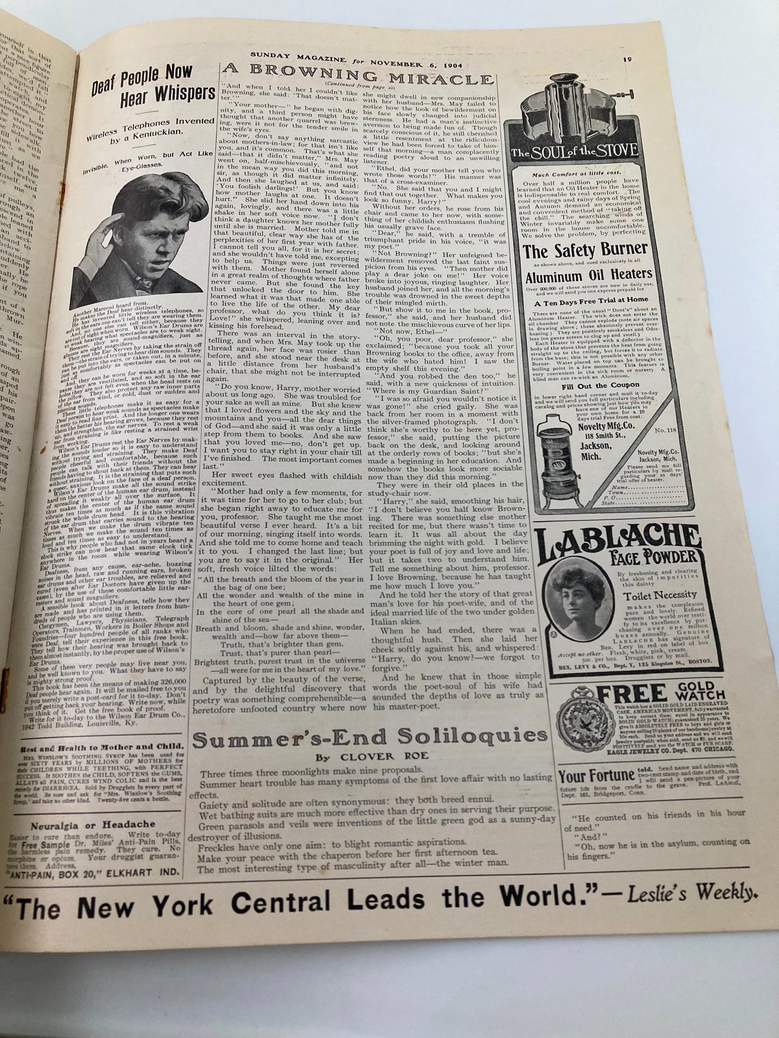 VTG The Sunday Magazine November 6 1904 A Stroll with Mrs. Barnard No Label