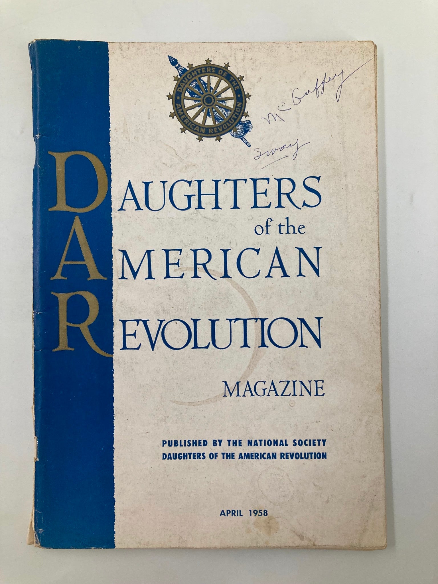 Daughters of the American Revolution Magazine April 1958 Judgement from the Sky