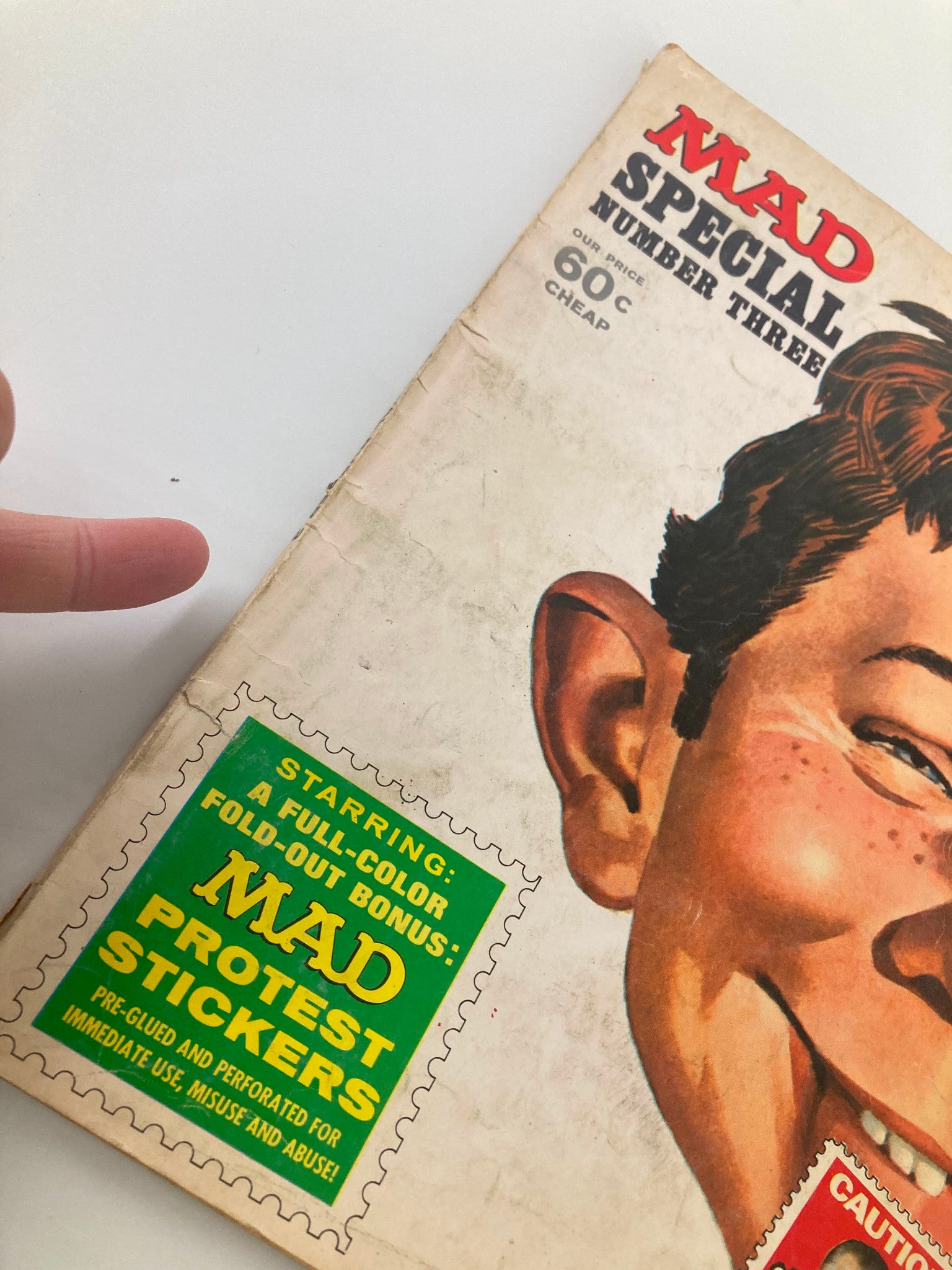 Mad Special Magazine 1970 No. 3 Spiro Agnew Protest Stickers GD 2.0 No Label