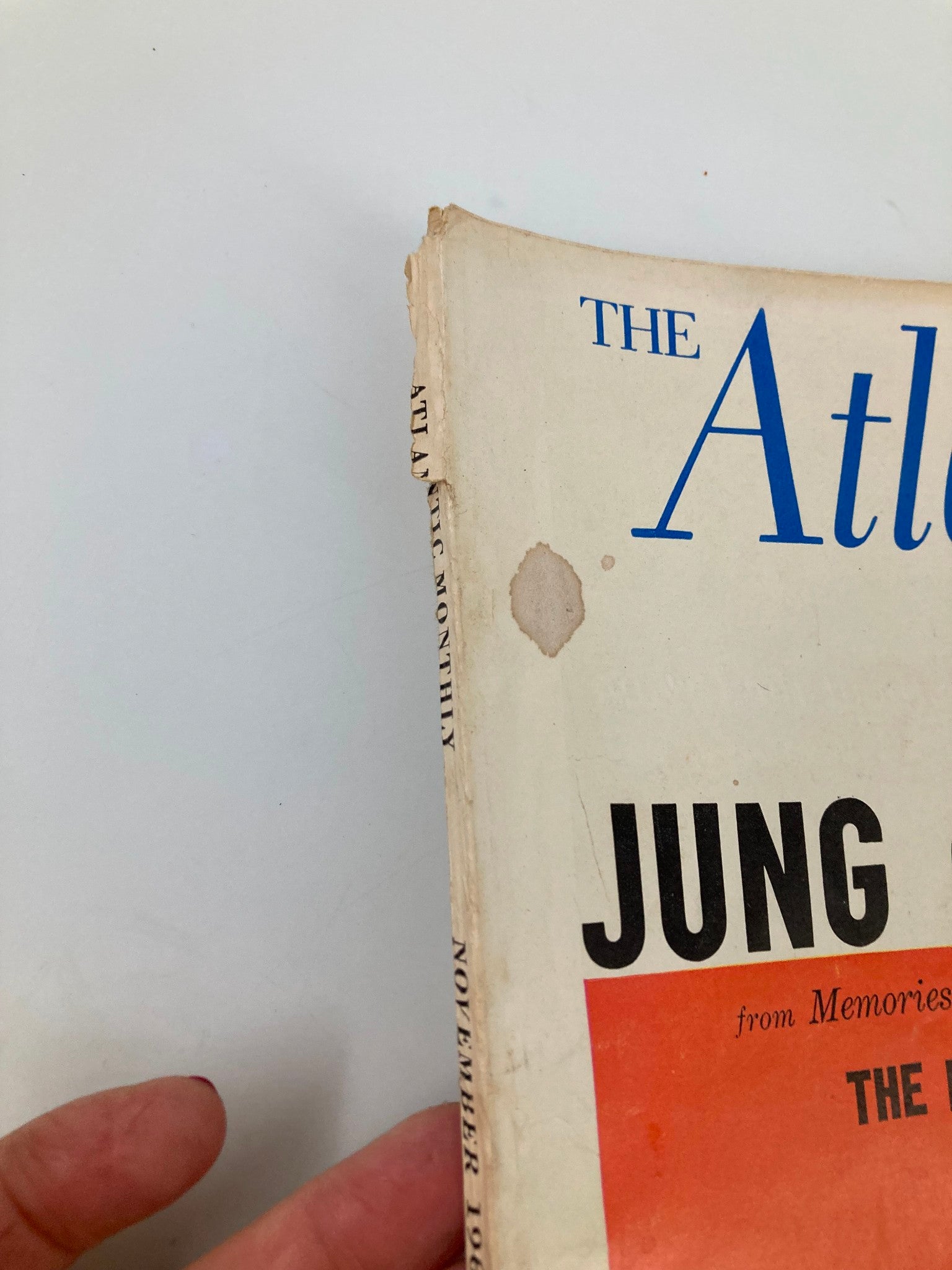 VTG The Atlantic Magazine November 1962 Jung on Freud from Memories No Label