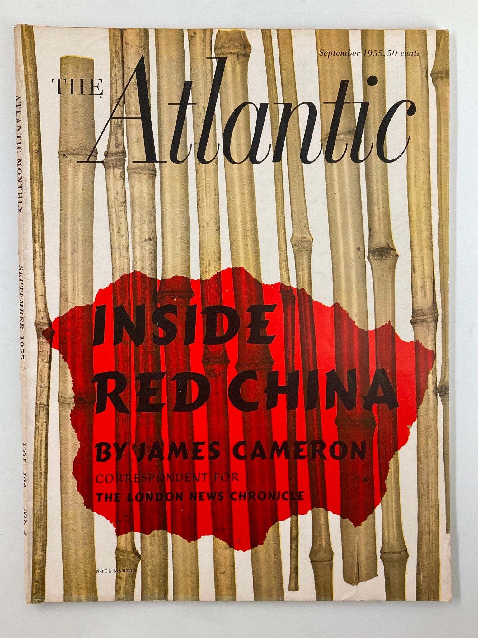 VTG The Atlantic Magazine September 1955 Inside Red China by J. Cameron No Label