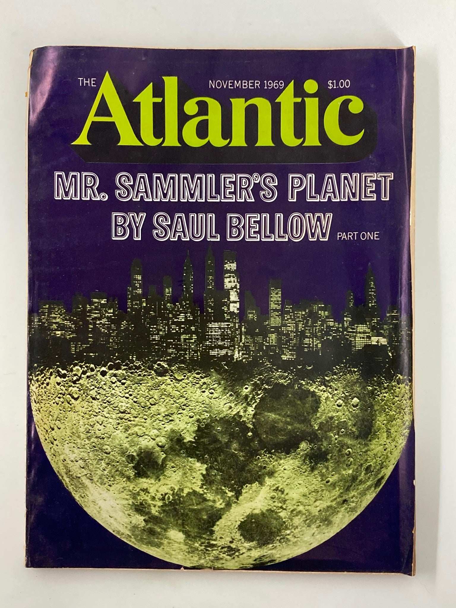 VTG The Atlantic Magazine November 1969 Mr. Sammler's Planet No Label