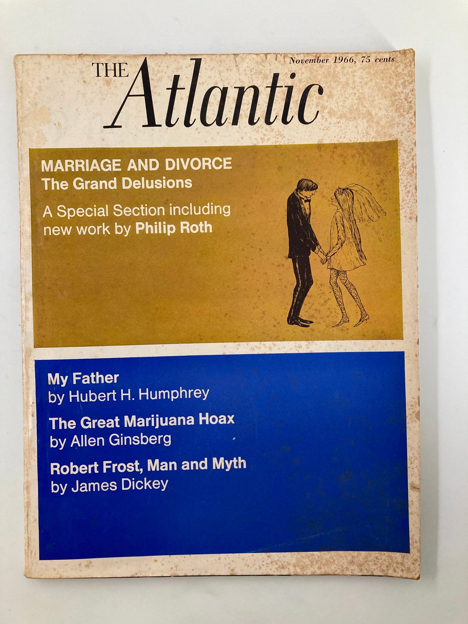 VTG The Atlantic Magazine November 1966 Marriage and Divorce No Label