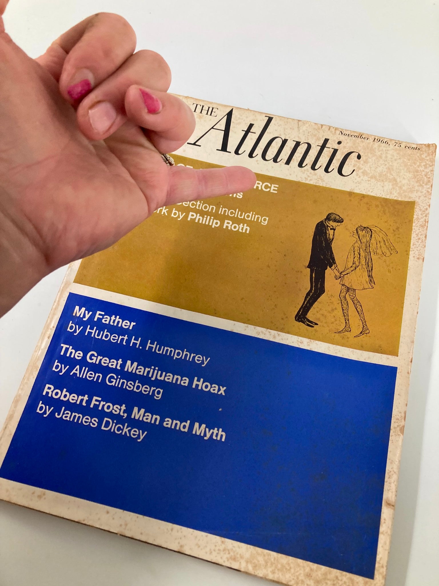 VTG The Atlantic Magazine November 1966 Marriage and Divorce No Label