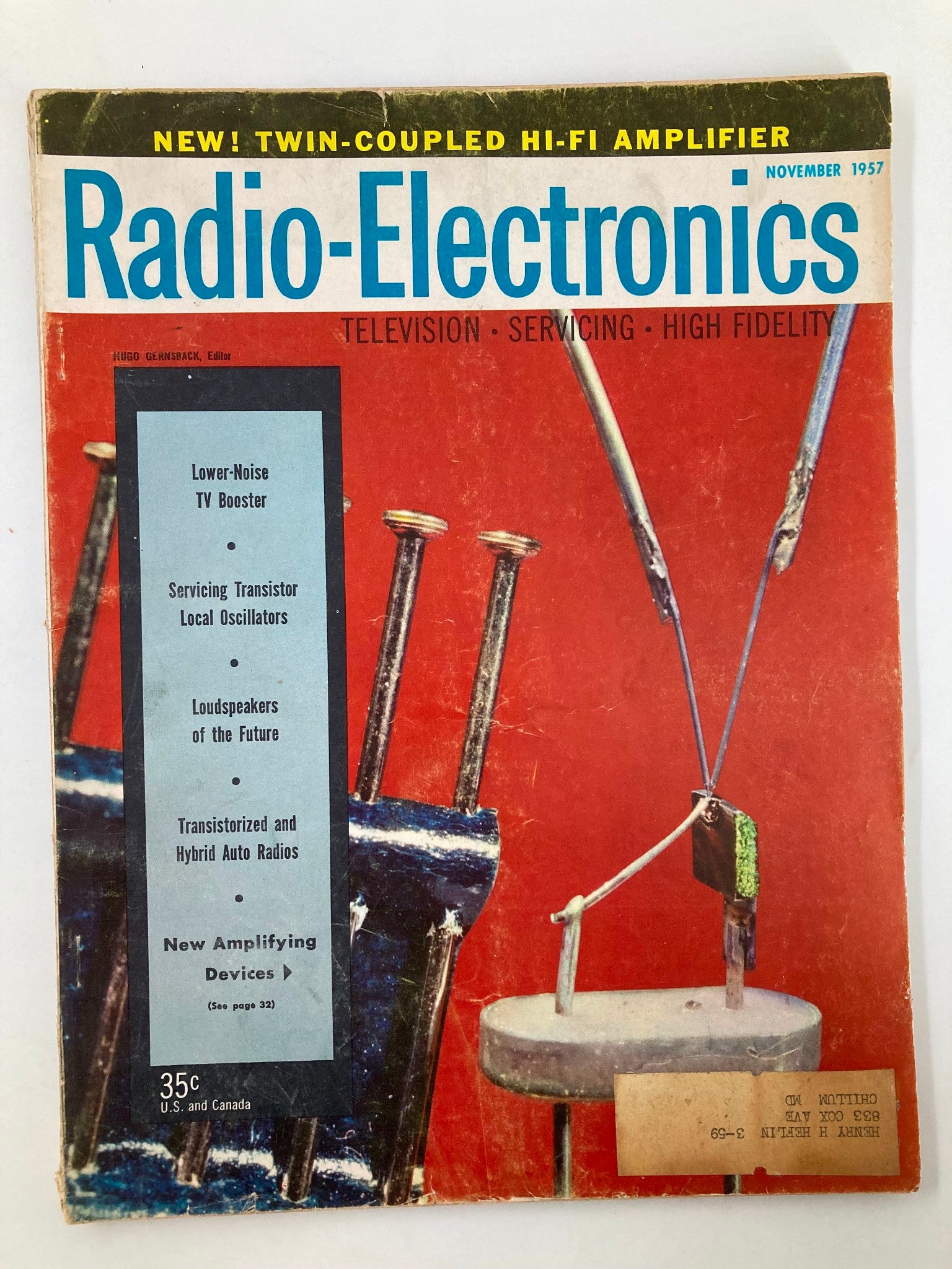 VTG Radio-Electronics Magazine November 1957 Spacistor New Type of Semiconductor