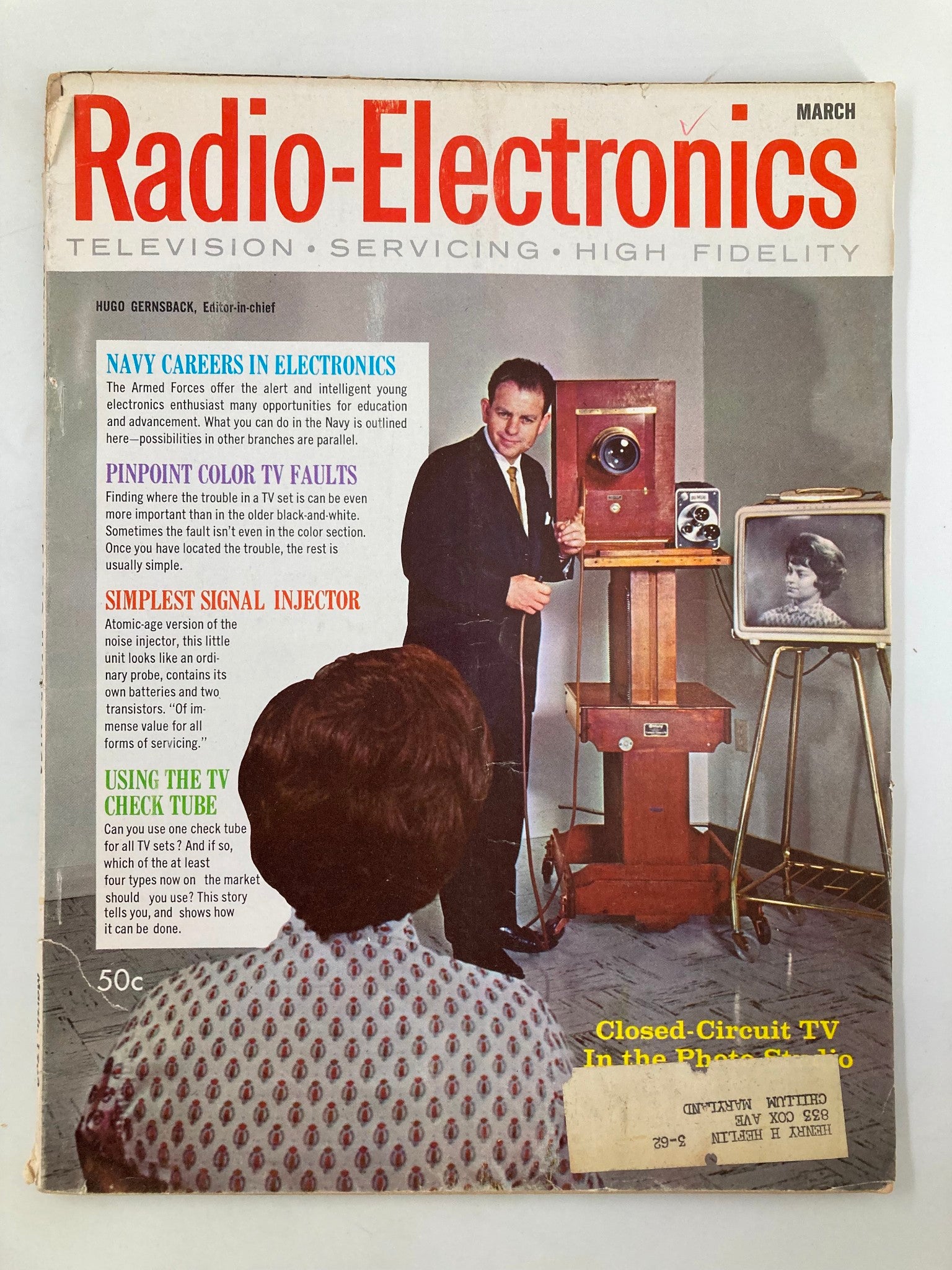 VTG Radio-Electronics Magazine March 1962 Closed-Circuit TV in the Photo Studio