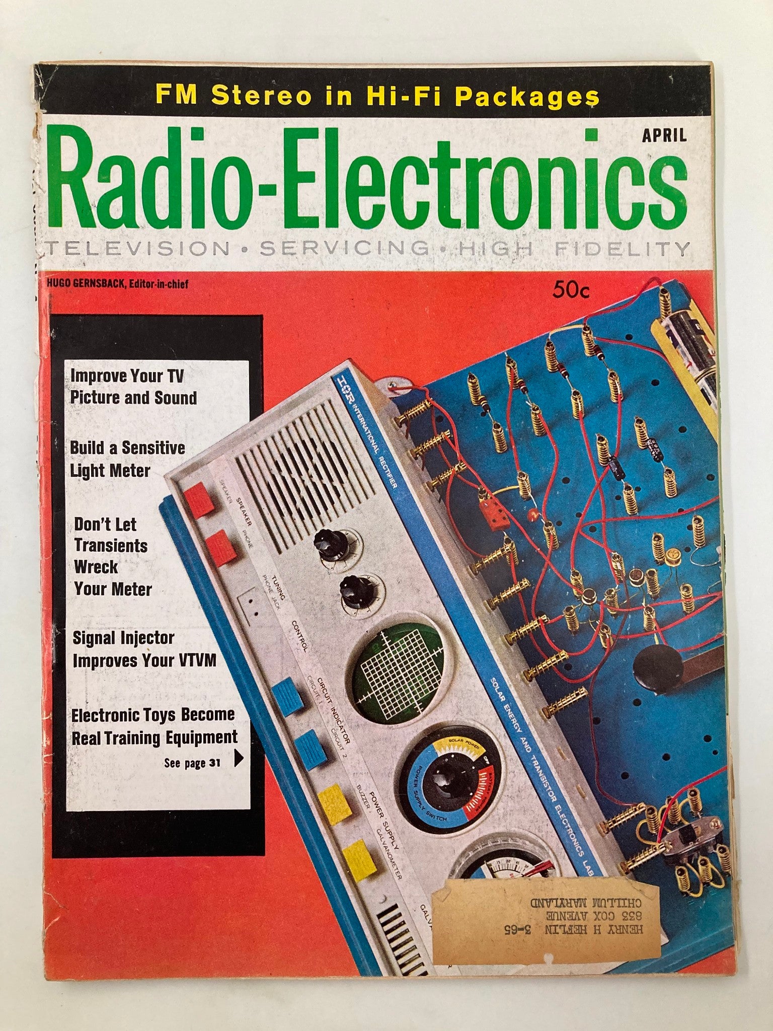 VTG Radio-Electronics Magazine April 1963 Electronic Toys as Training Equipment