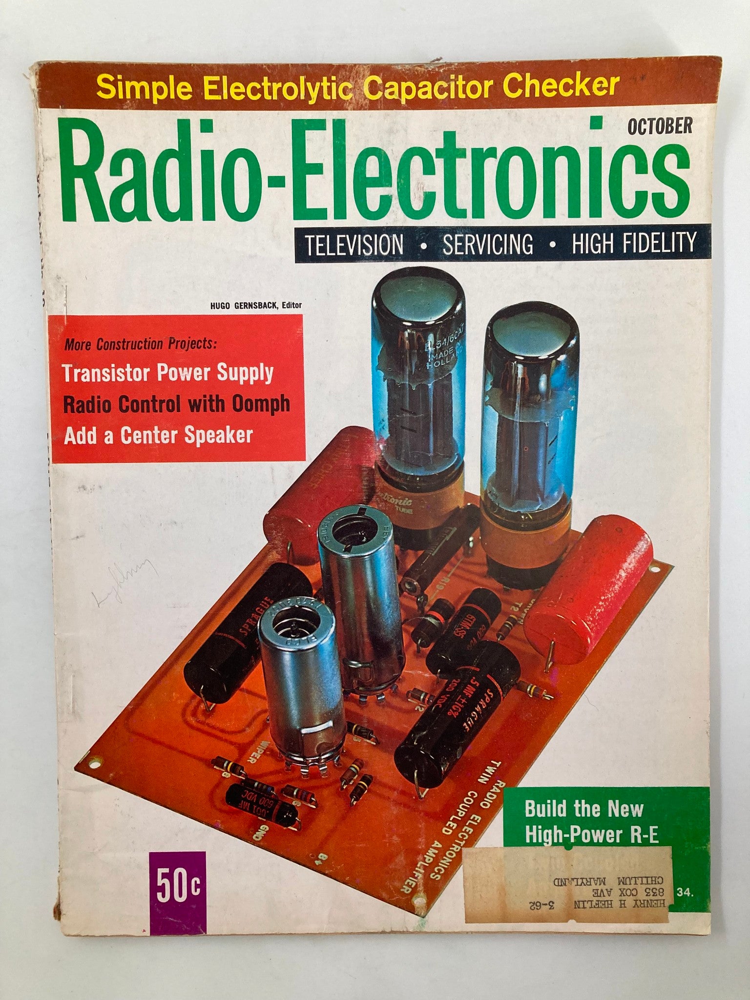 VTG Radio-Electronics Magazine October 1960 Radio Control with 0omph