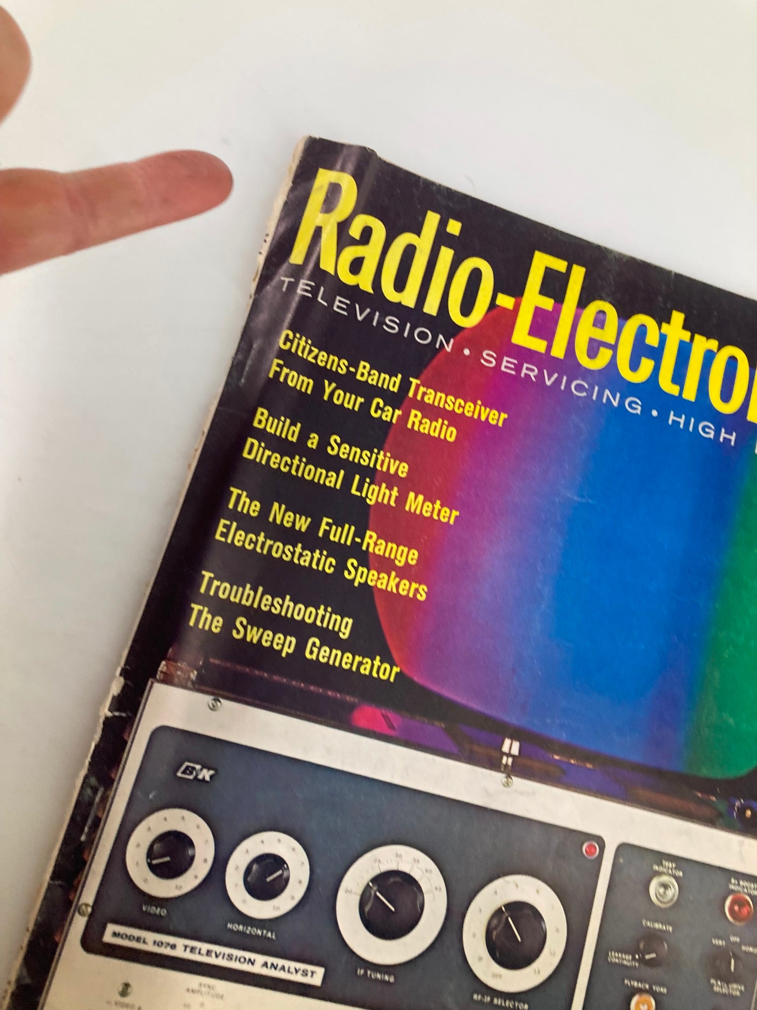 VTG Radio-Electronics Magazine July 1961 Model 1076 Television Analyst